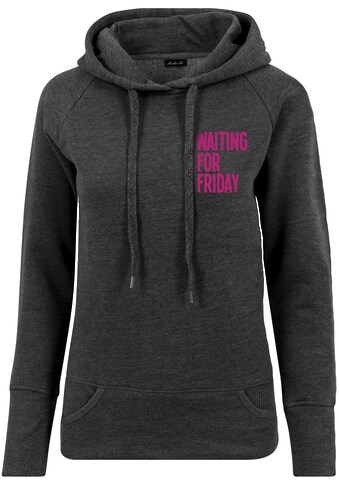 MisterTee Kapuzenpullover »Damen Ladies Waiting For Friday Hoody«, (1 tlg.)