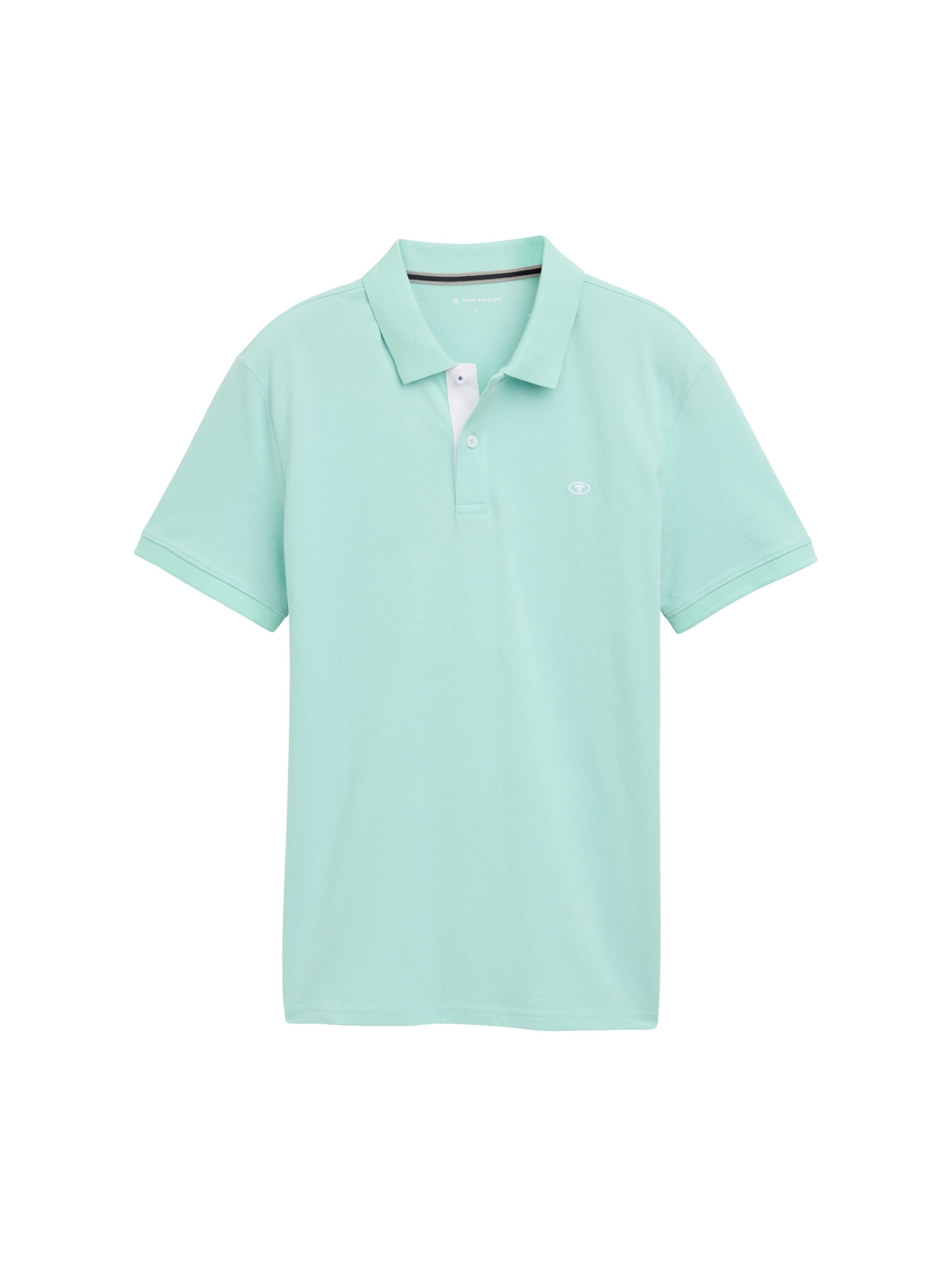 TOM TAILOR Poloshirt, mit farblich hervorgehobener Knopfleiste