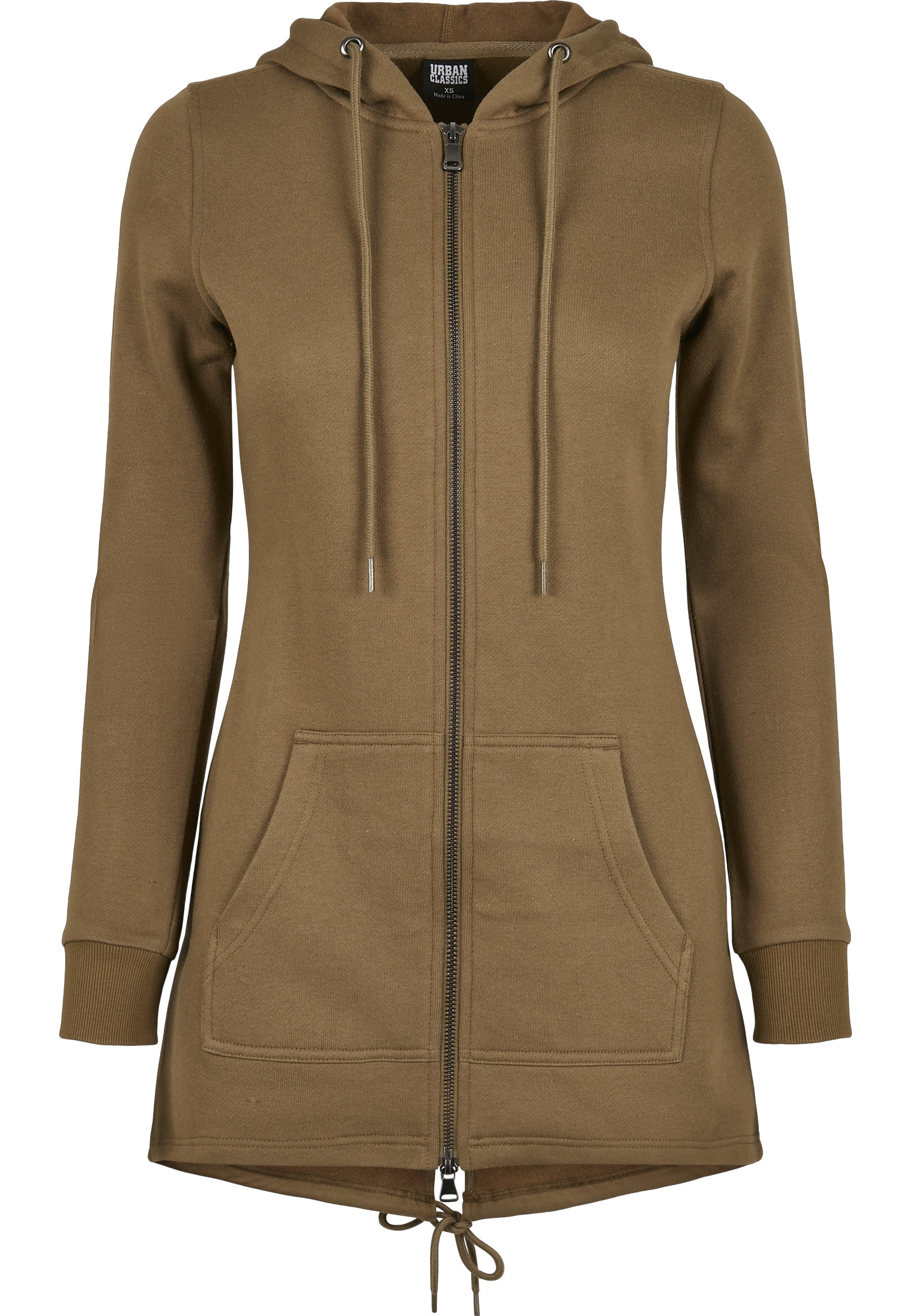 URBAN CLASSICS Sweatjacke "Urban Classics Damen Ladies Sweat" 1 Stk. günstig online kaufen