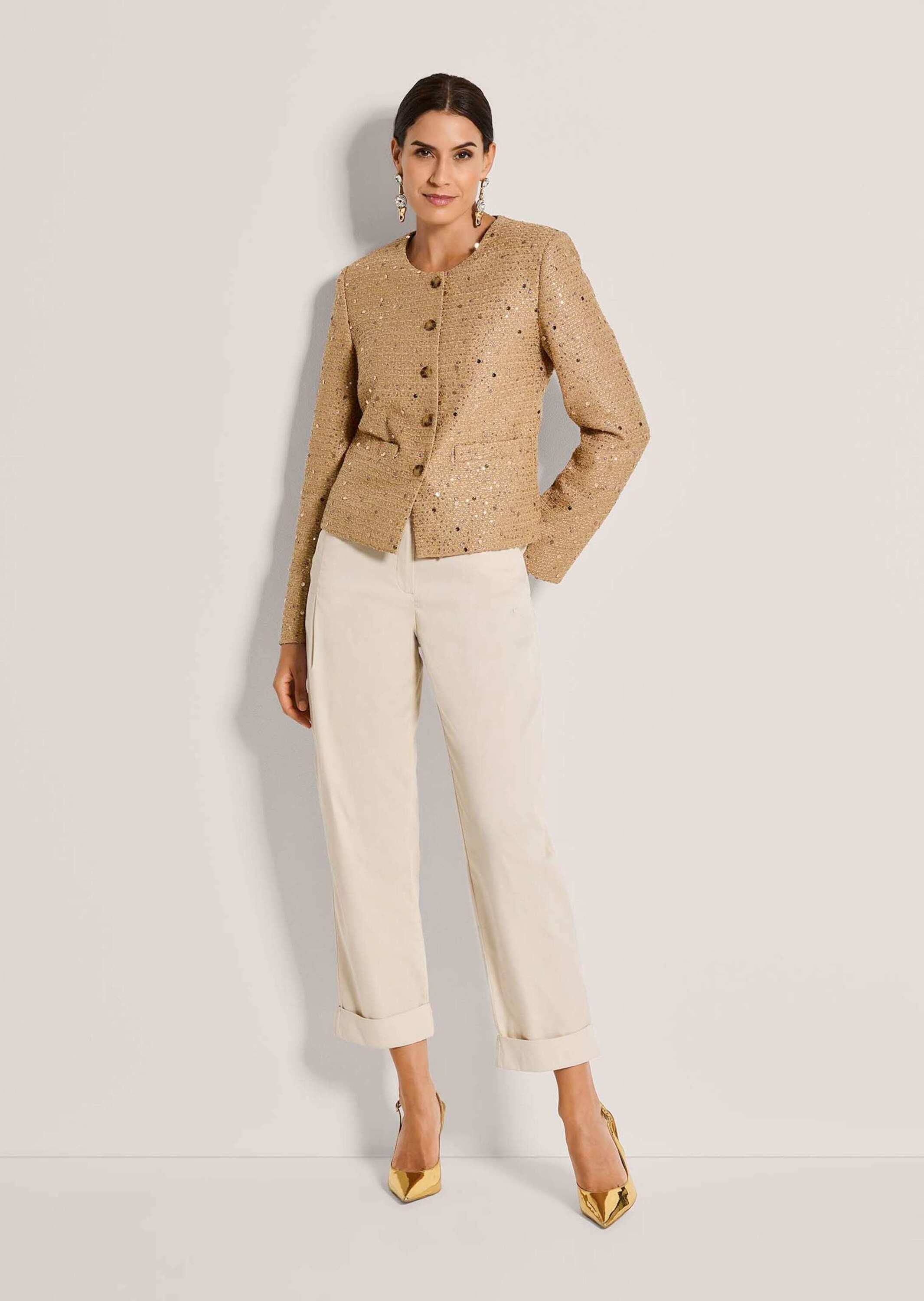 MADELEINE Jackenblazer "Kurzblazer Glanzblazer mit Pailletten" günstig online kaufen