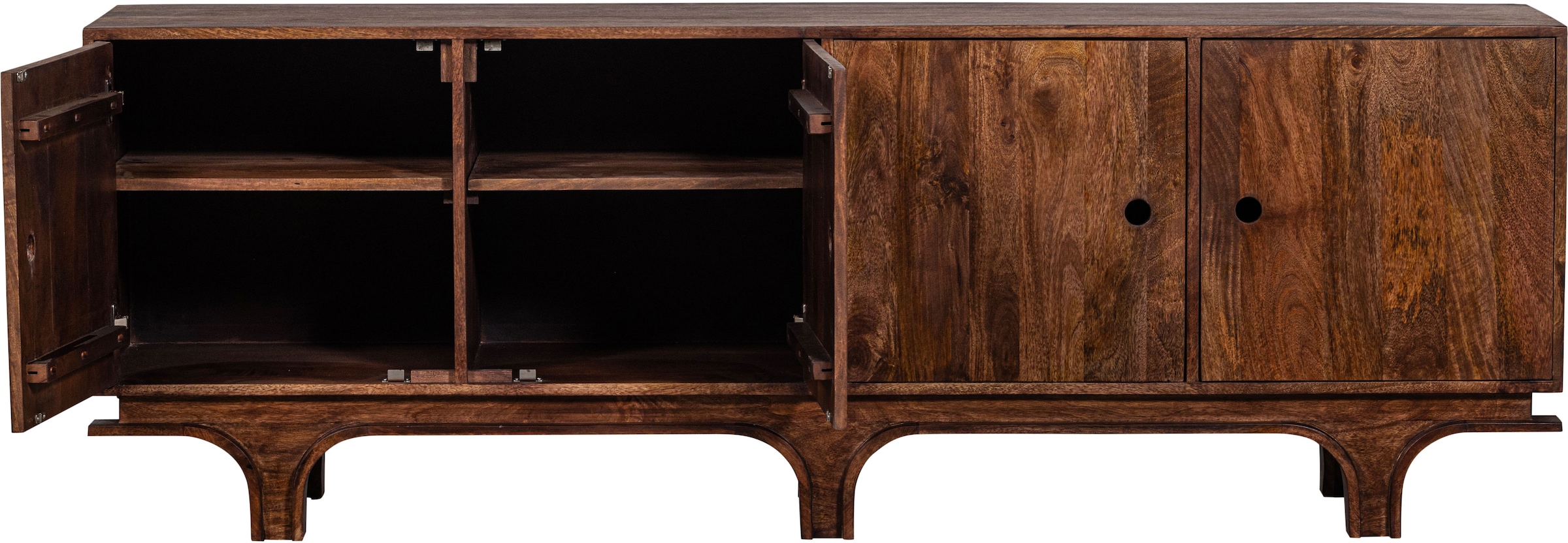 WOOOD Sideboard aus Mangoholznmit markanter Maserung und Unikat-Charakter