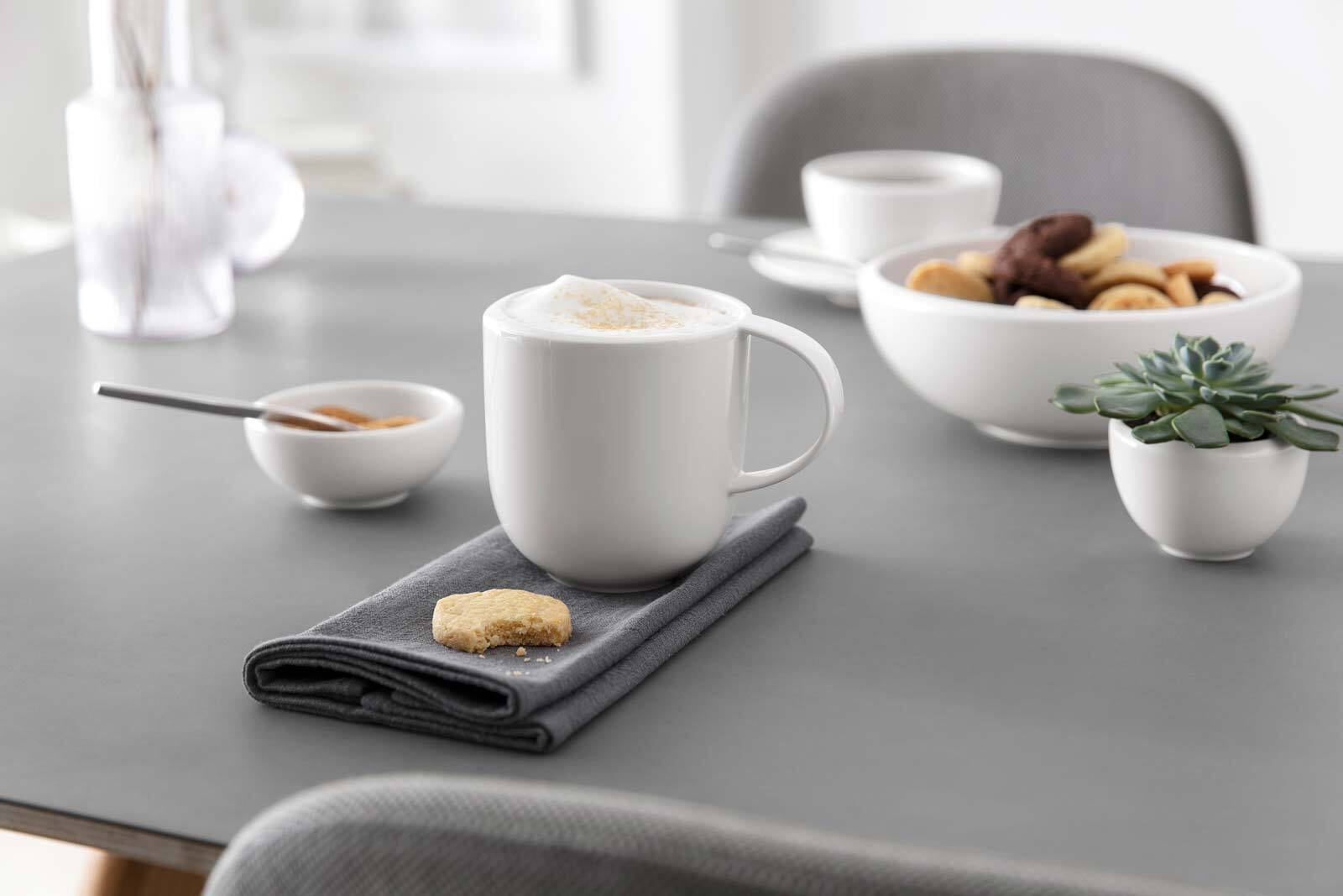 Villeroy & Boch Becher »Becher mit Henkel NewMoon 390 ml 6er Set weiß«