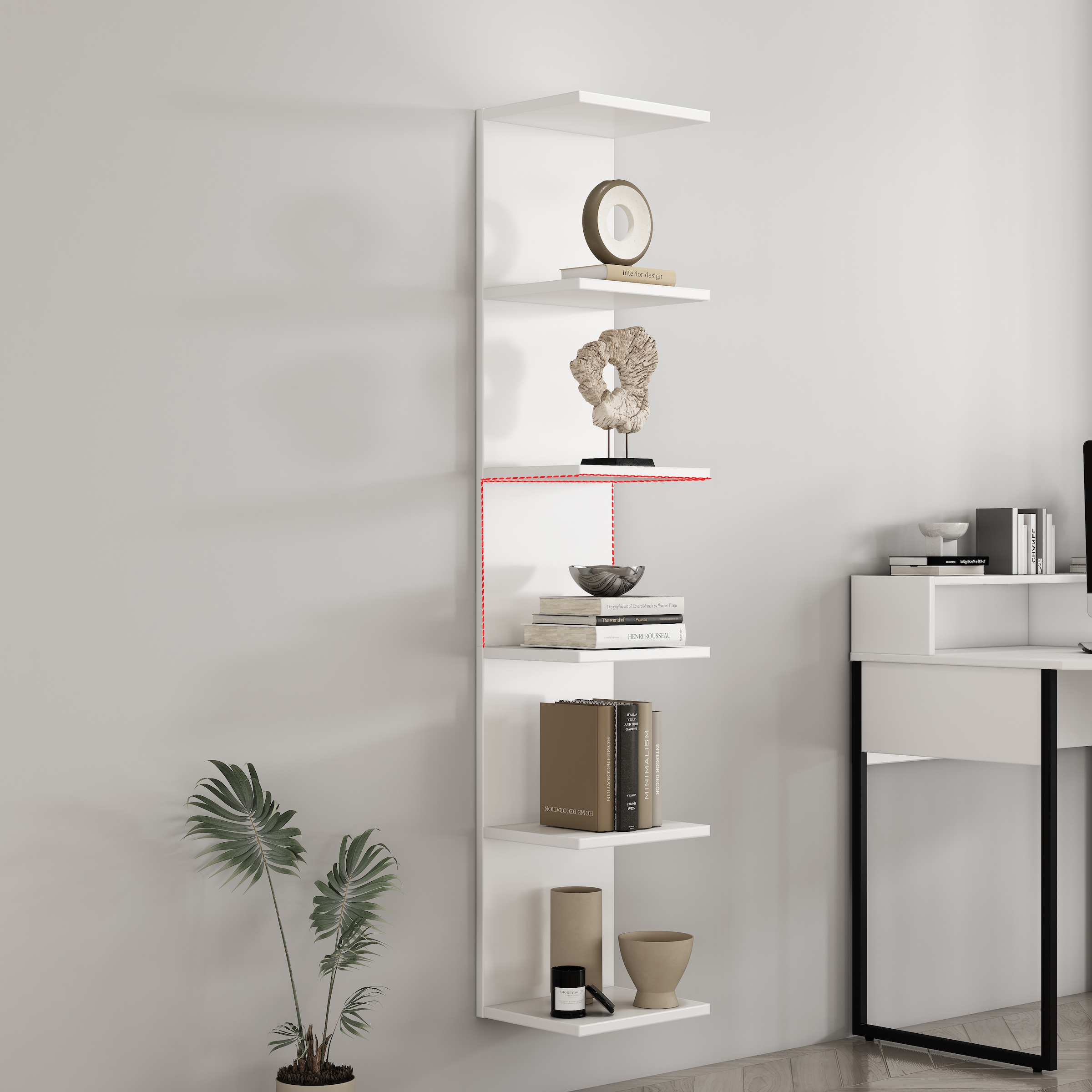 OTTO home Deko-Wandregal Set,  dekorativer Stauraum, Wandmontage