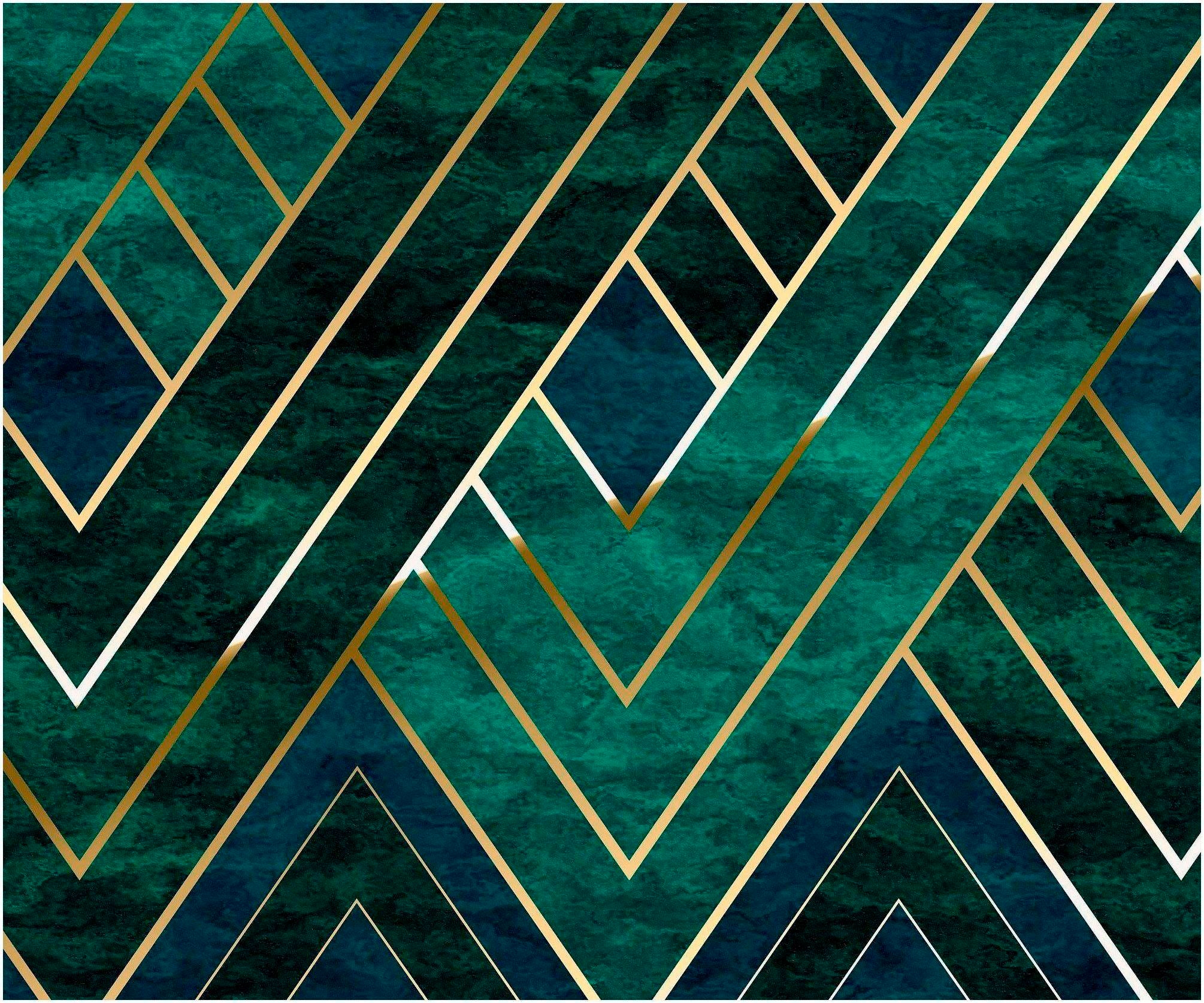 Komar Vliestapete "Digitaldruck Vlies - Artdeco - Größe 300 x 250 cm" bedruckt glatt Wohnzimmer, Schlafzimmer