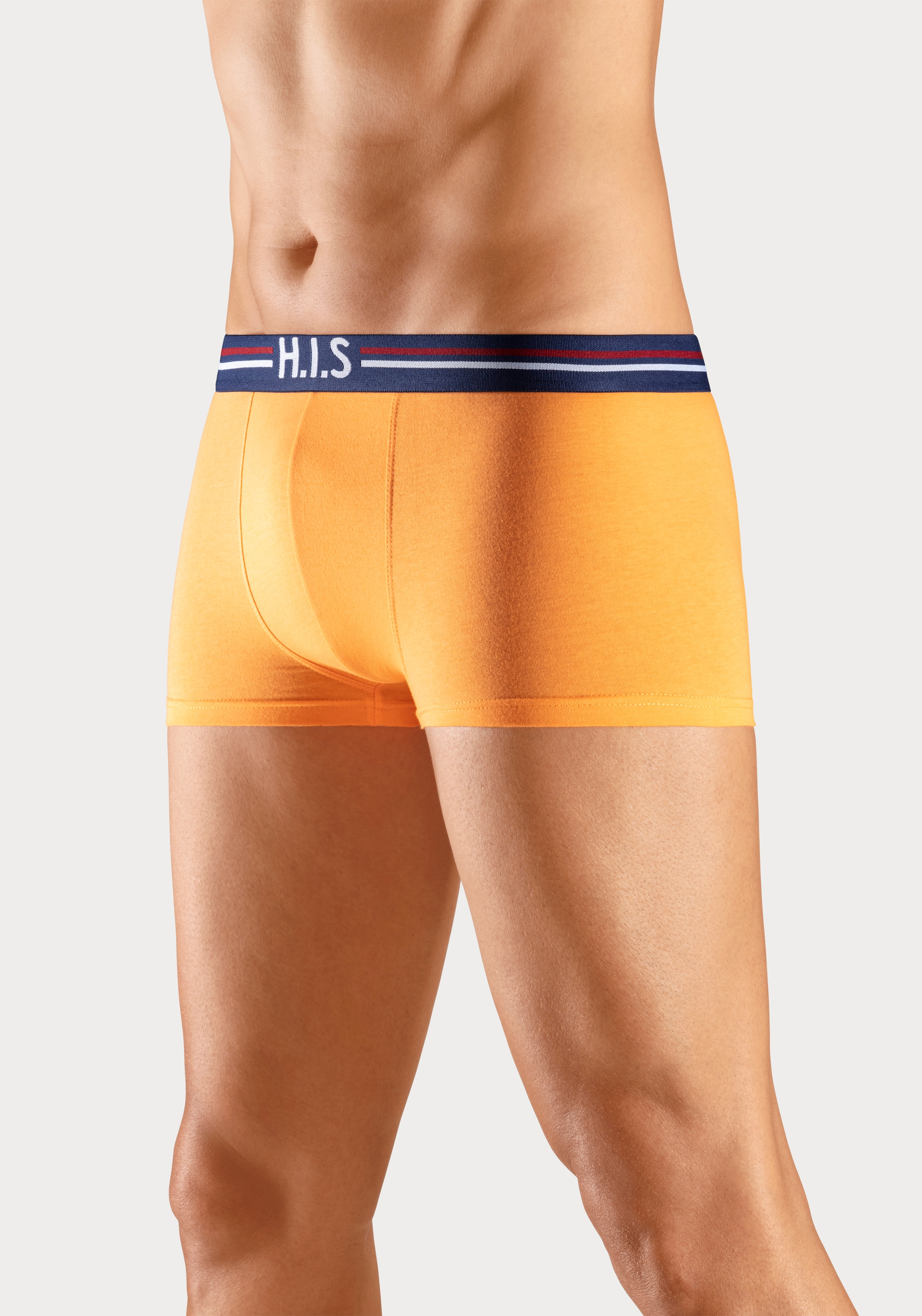 H.I.S Hipster Packung, 5 Stk. tlg., knapp sitzende Boxershorts mit Streifen aus Baumwollmischung