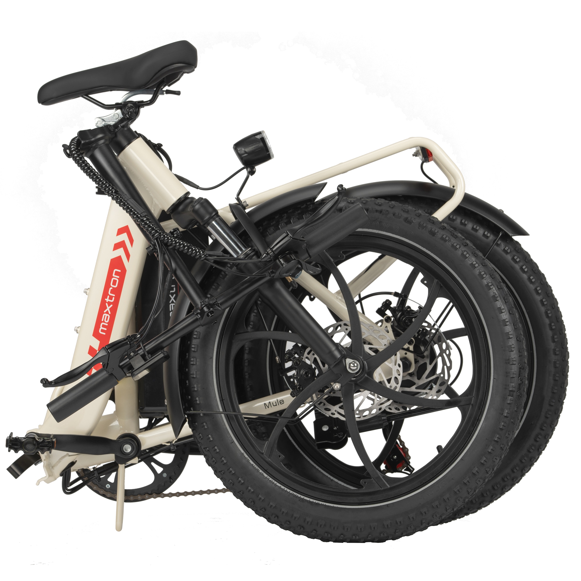 Maxtron »Maxtron MULE Klapprad« 7 Gang Shimano ALTUS Schaltwerk Kettenschaltung 350 W Packung,  Stadt & Abenteuer: 20" Fatbike mit XXL 20Ah Akku.