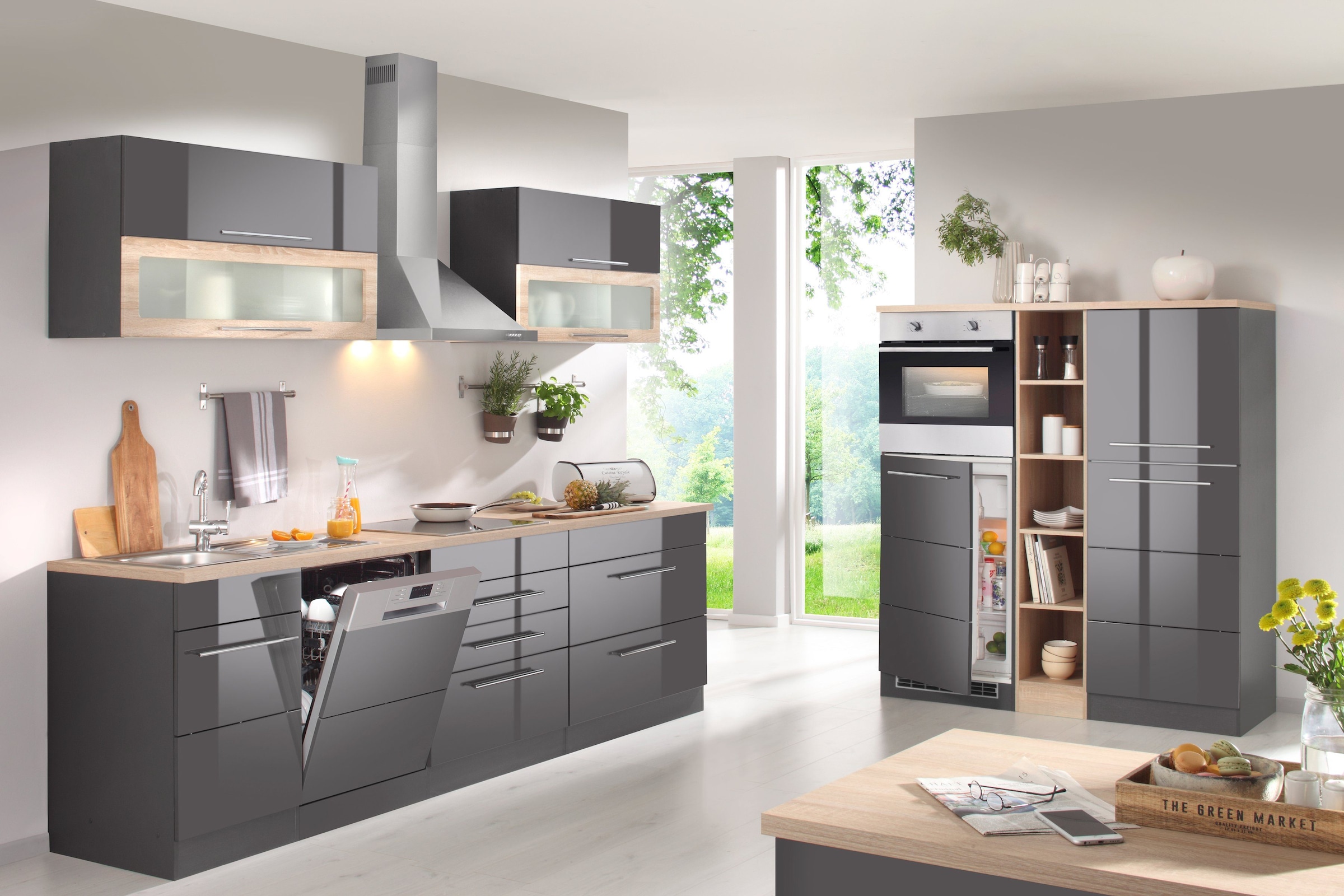 HELD MÖBEL Seitenschrank »Wien«, Breite 60 cm, Höhe 165 cm, Türanschlag wechselbar