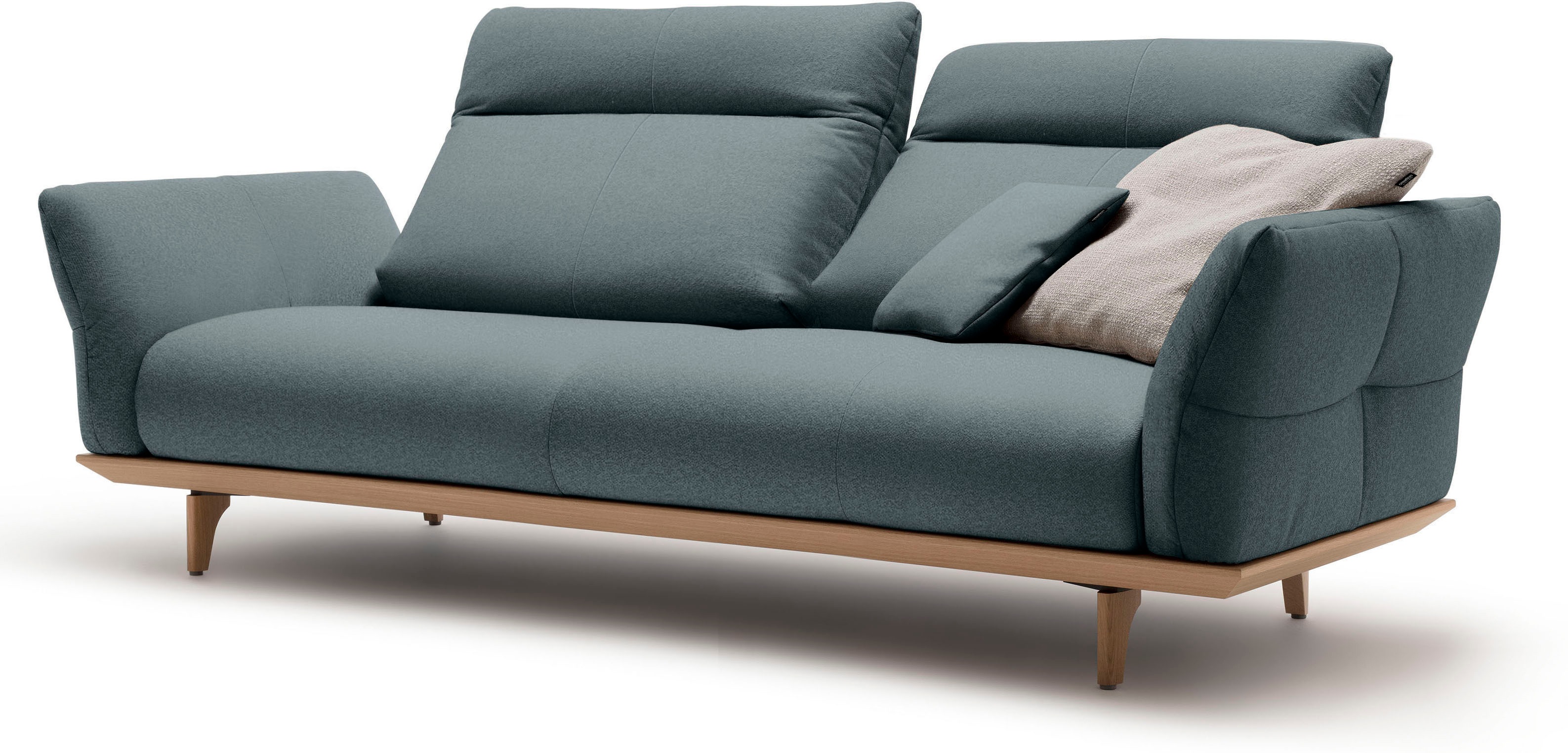 Thumbnail - Creation BY ROLF BENZ 3-Sitzer "CR.460" Sockel in Eiche, Füße Eiche natur, Breite 208 cm