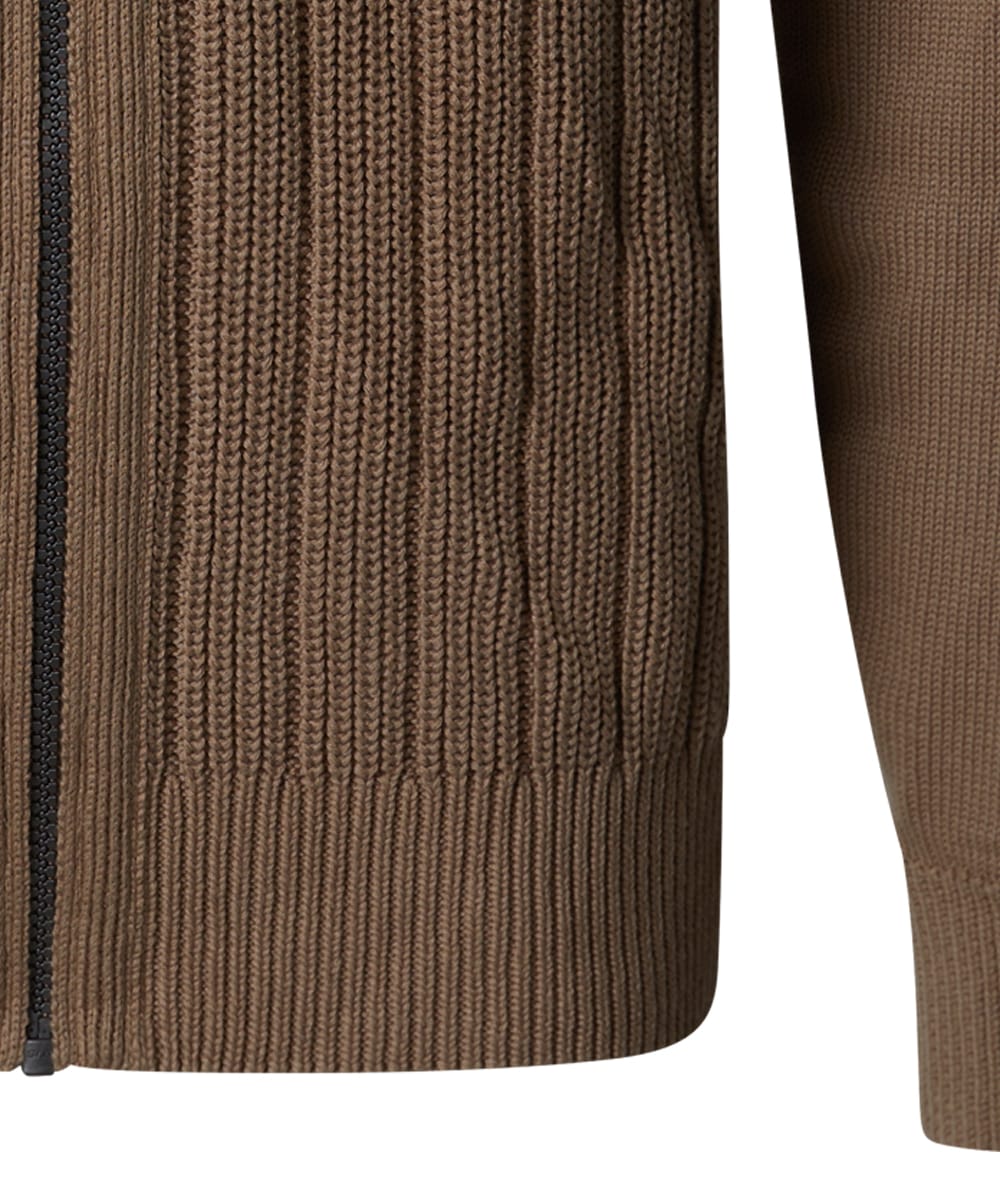 Pierre Cardin Strickjacke in gerippter Qualität