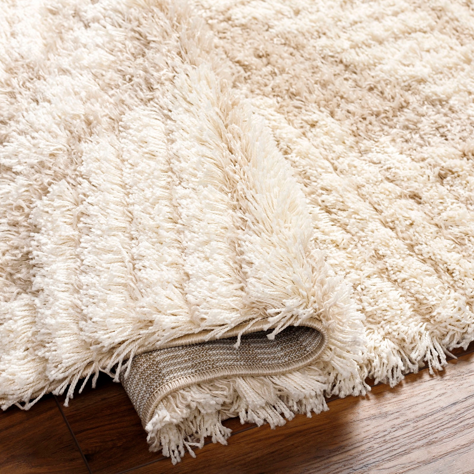 Surya Hochflor-Teppich »Modern 2323«, rechteckig, Flauschig, Langflor, Weich, Boho Wohnzimmerteppich, Beige