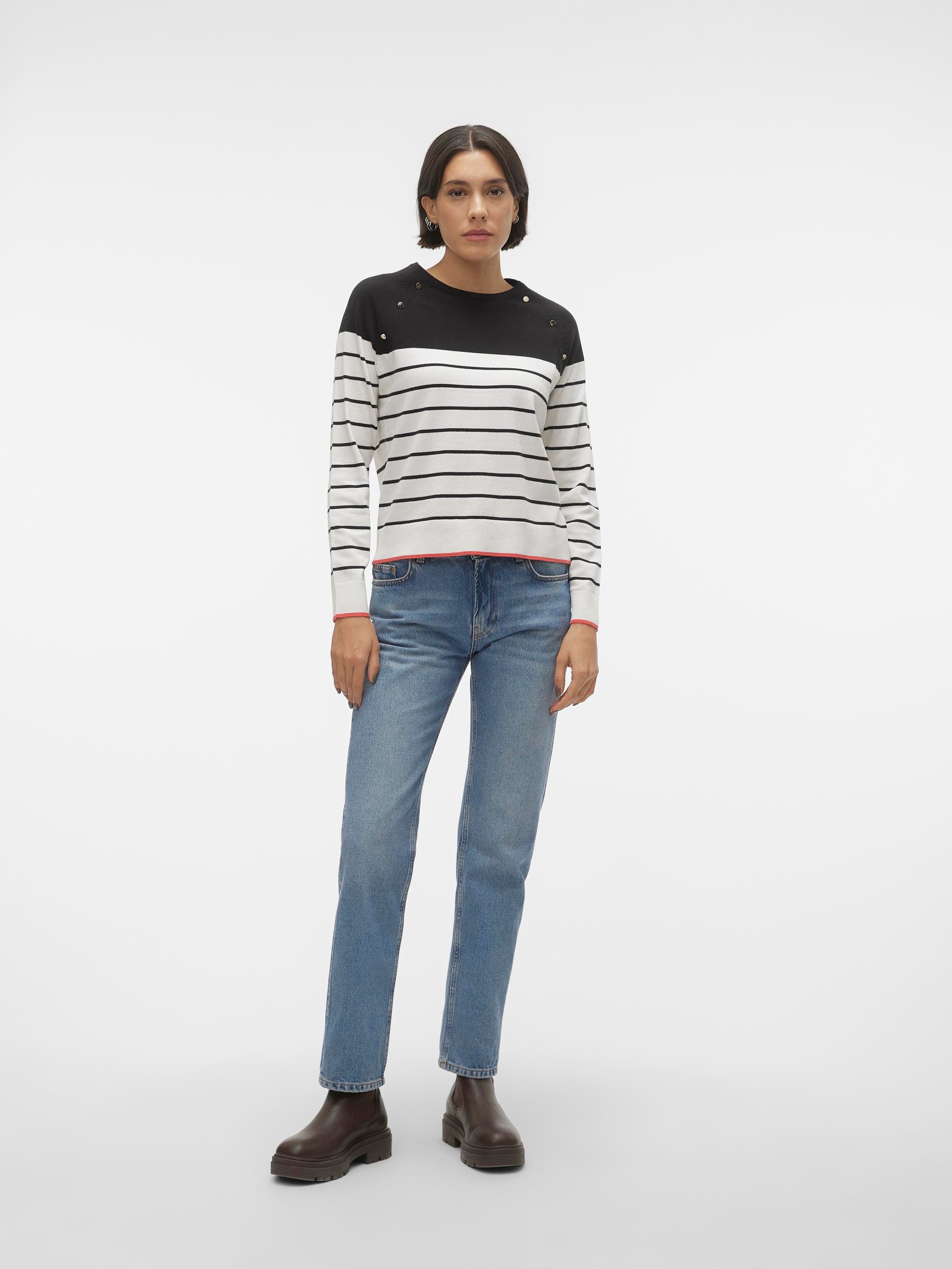 Vero Moda Strickpullover »VMALMA LS O-NECK RAGLAN PULLOVER BOO«