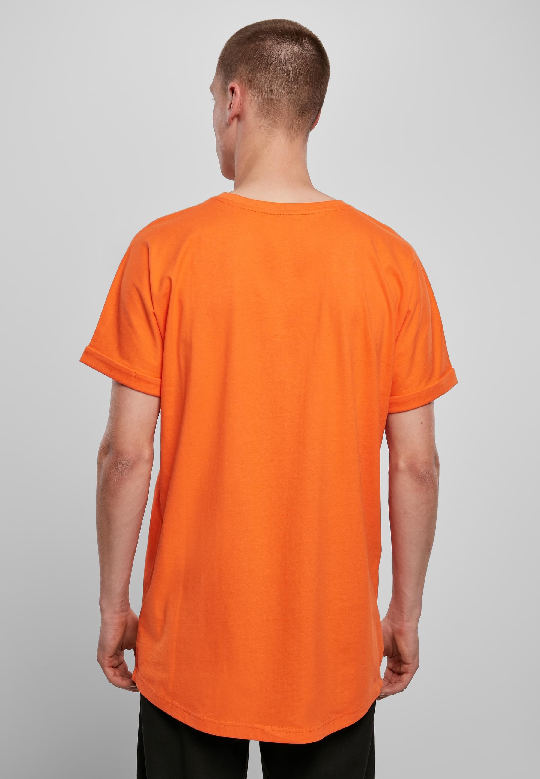 URBAN CLASSICS T-Shirt »Urban Classics Herren Long Shaped Turnup Tee«, (1 tlg.)