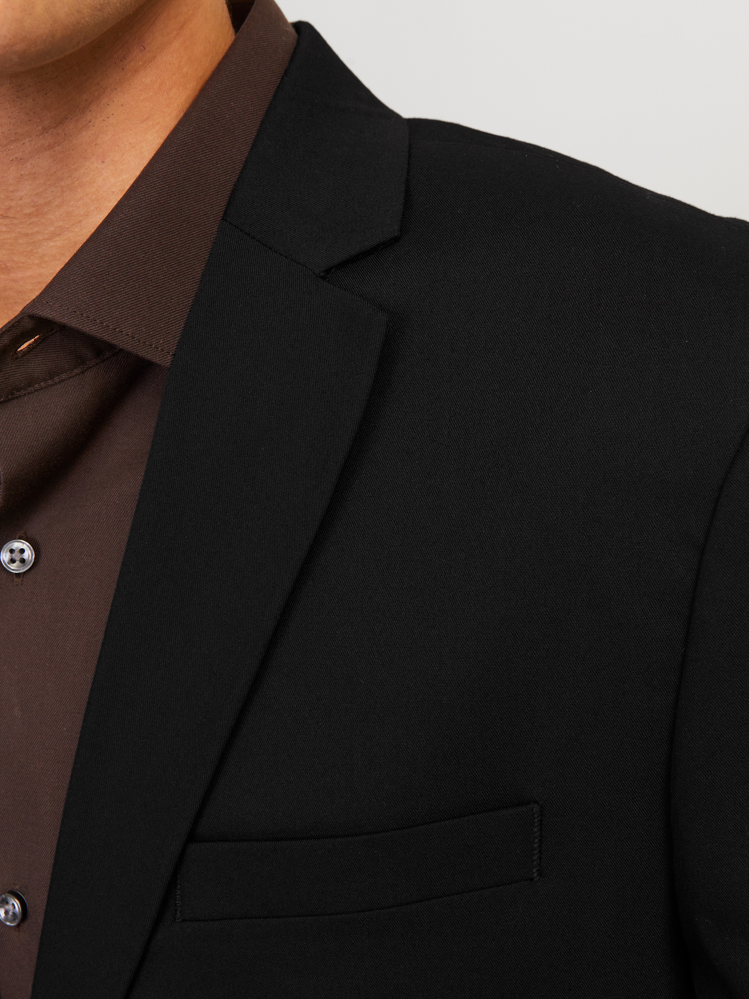 Thumbnail - Jack & Jones "JPRFRANCO Blazer mit 2-Knopf-Form und extra schmalem Schnitt" unifarben, modisch, slim fit, Kunstfaser