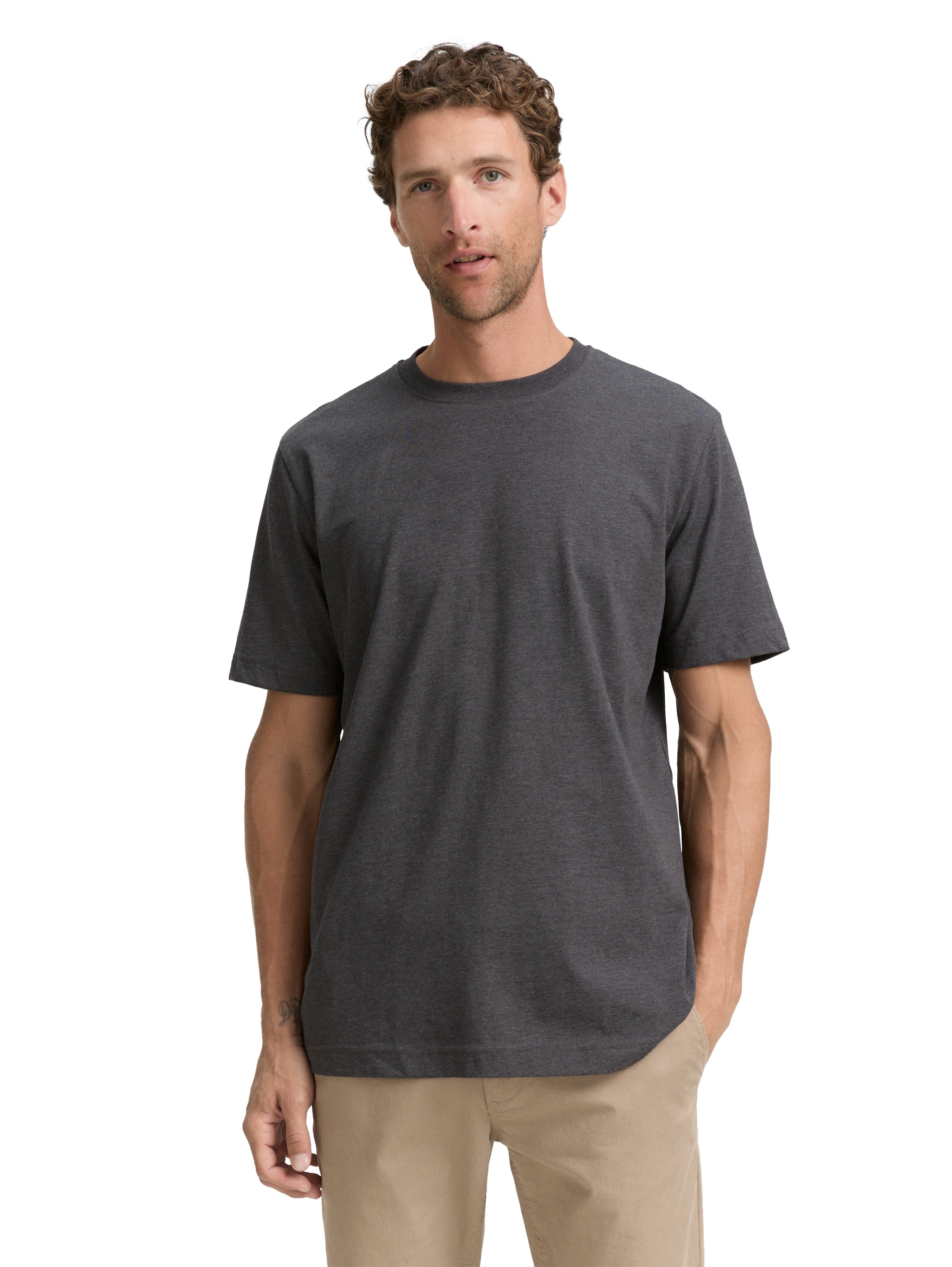 TOM TAILOR T-Shirt Packung, 2 Stk. mit Logo Print günstig online kaufen