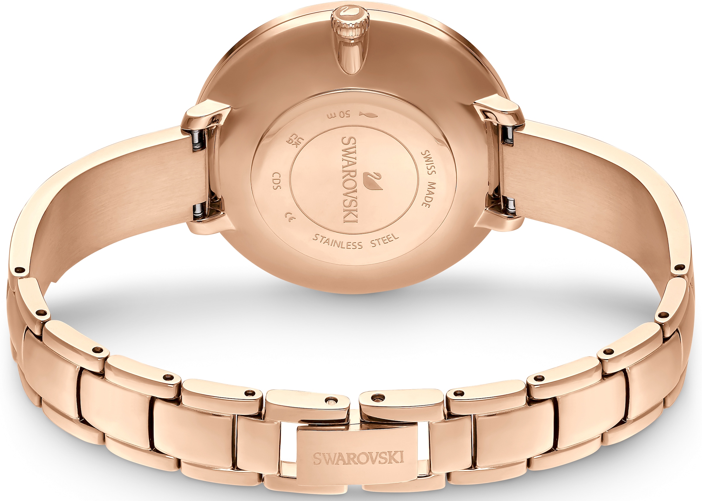 Swarovski Quarzuhr »CRYSTALLINE DELIGHT«, Armbanduhr, Damenuhr, Swarovski-Kristalle, Swiss Made