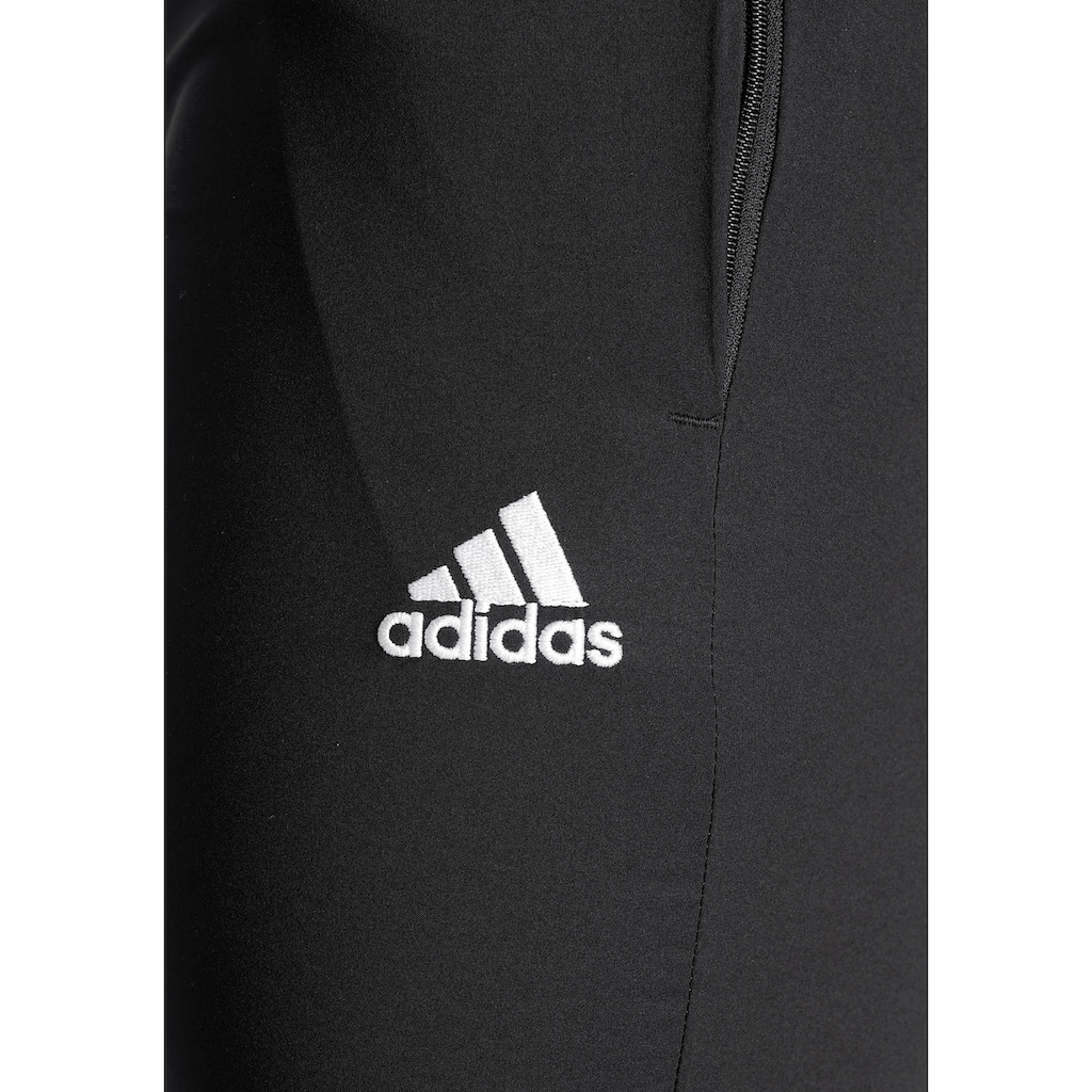 adidas Sportswear Sporthose »AEROREADY ESSENTIALS STANFORD OPEN HEM EMBROIDERED SMALL LOGO HOSE«, (1 tlg.)