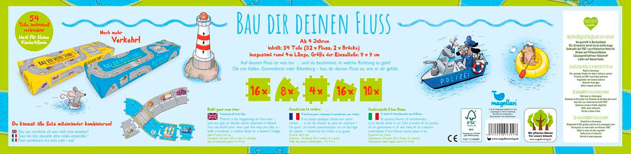 Magellan Puzzle »Bau dir deinen Fluss«, Made in Germany
