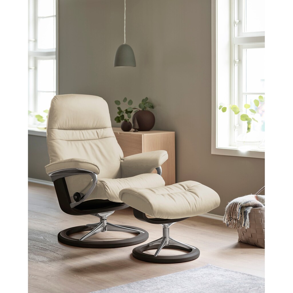 Stressless® Relaxsessel »Sunrise«, (Set, Relaxsessel mit Hocker)