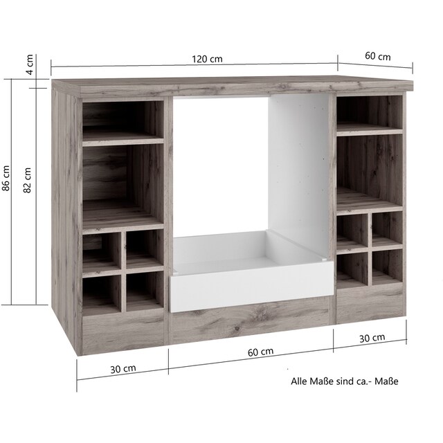 HELD MÖBEL Herdumbauschrank »Lana«, Breite 120 cm kaufen | BAUR