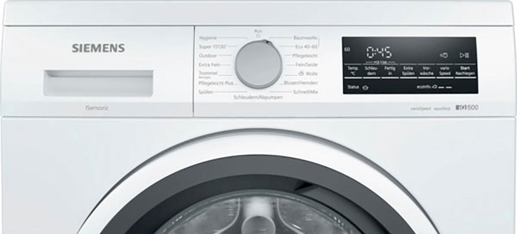 SIEMENS Waschmaschine 1400 unterbaufähig »WU14UT41«, WU14UT41, BAUR iQ500, kg, 9 | bestellen U/min