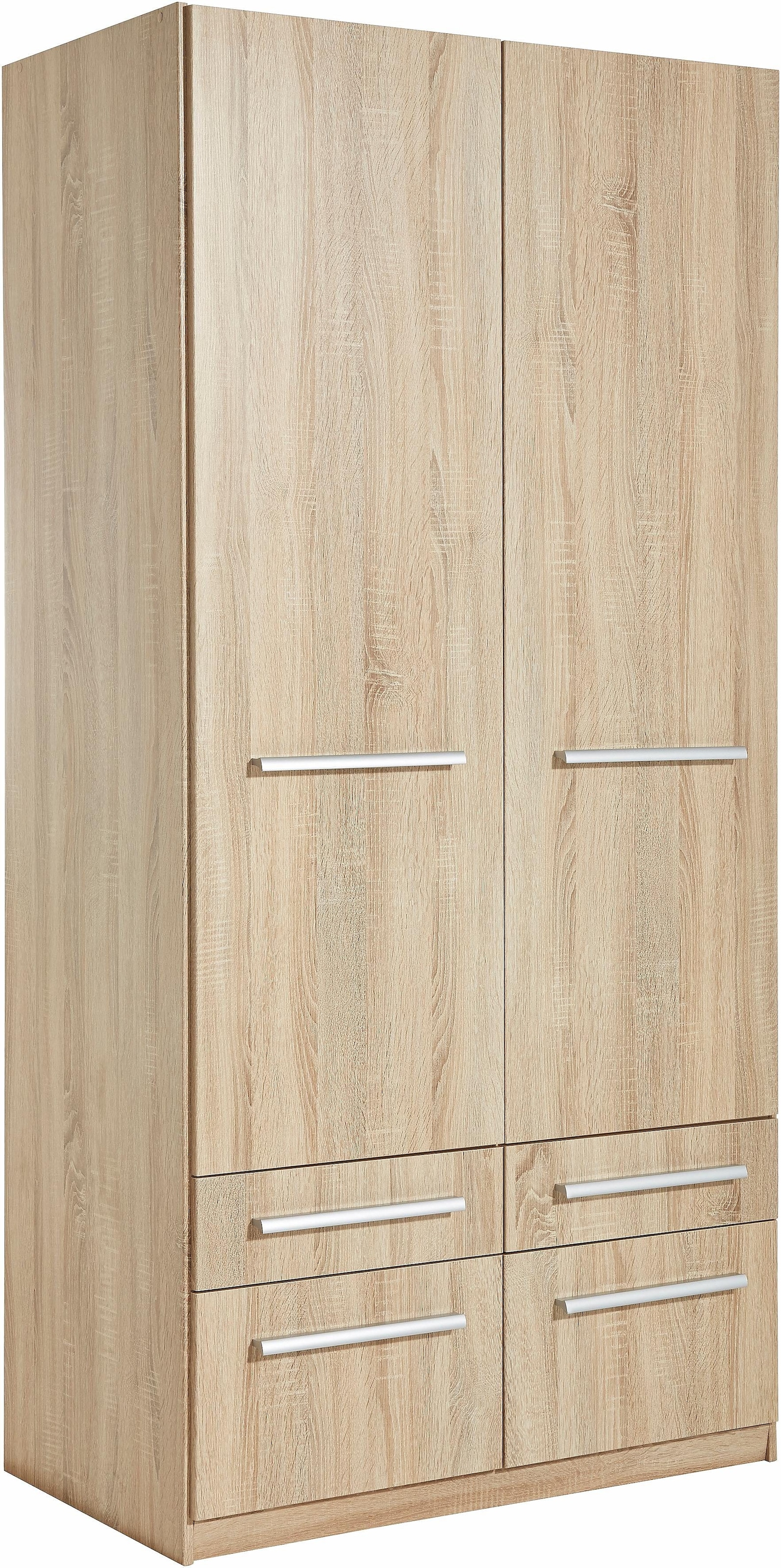 priess Kleiderschrank »Schrank Garderobe Wäscheschrank Barcelona in 5 Breiten«, viel Stauraum, geräumige Schubkästen, mit Spiegel, MADE IN GERMANY