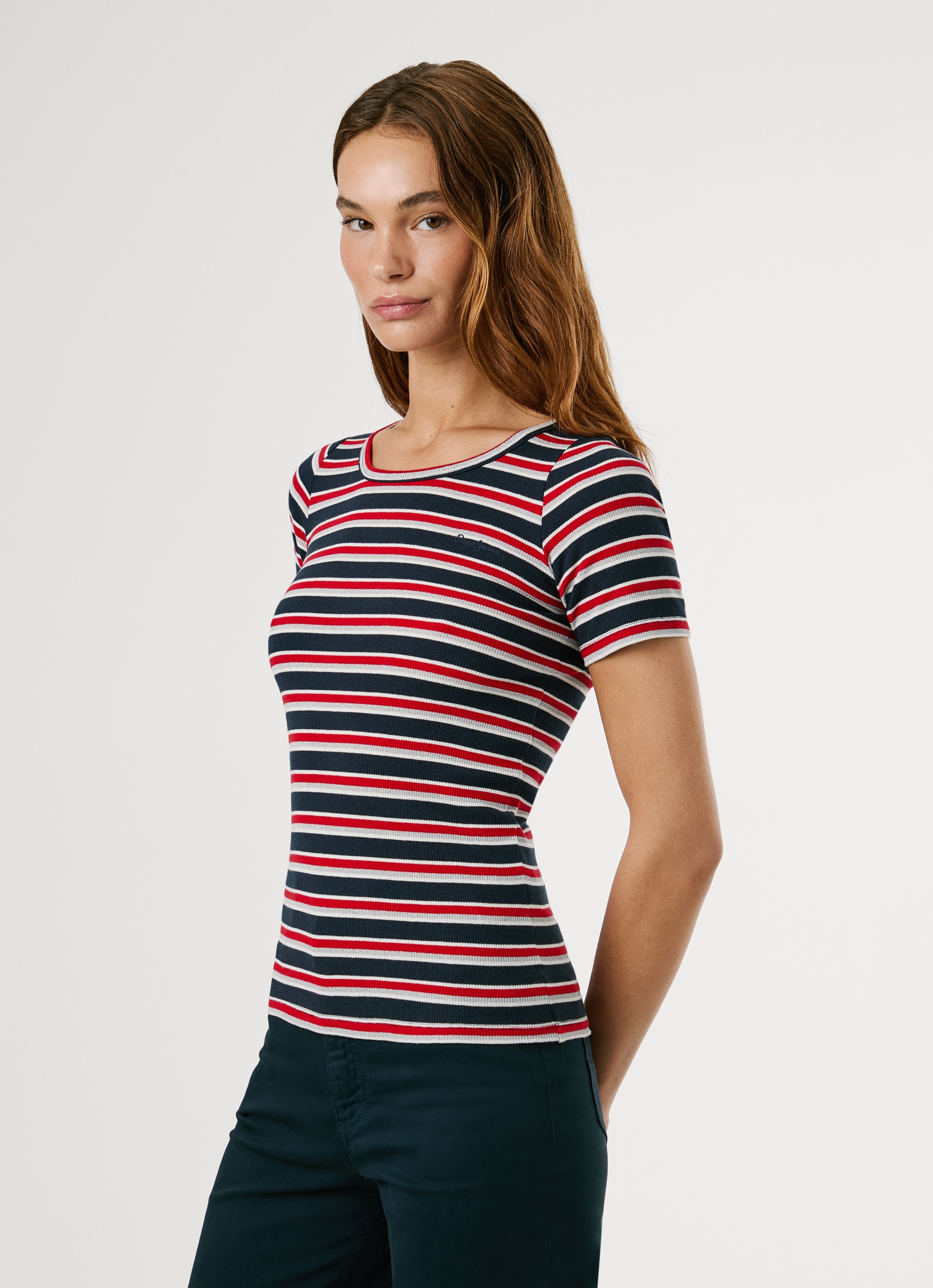 Pepe Jeans Kurzarmshirt "BAMBU", Slim Fit mit Rundhals günstig online kaufen