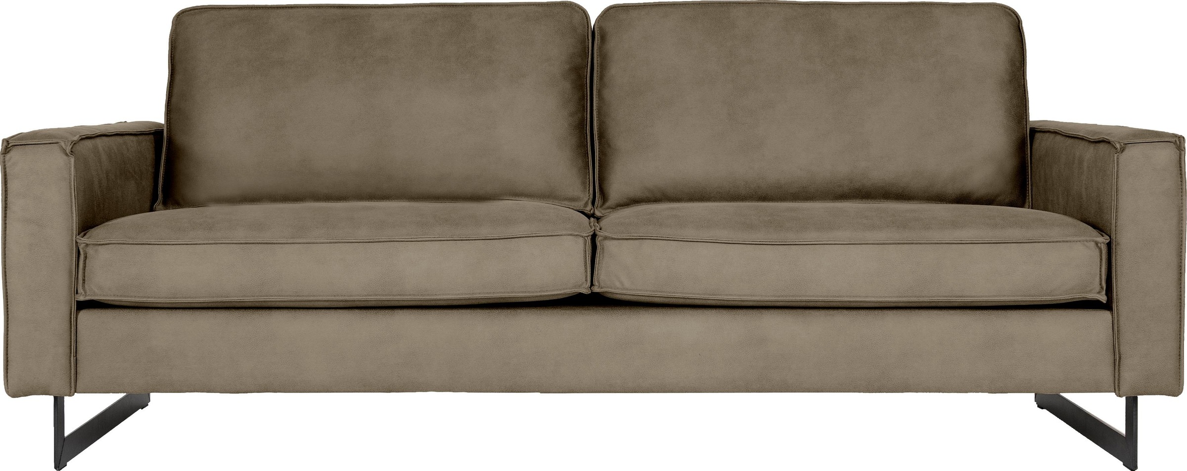 Home affaire 3-Sitzer "Pinto, 206 cm, Cord, Chenille, Lederoptik" mit Keder günstig online kaufen