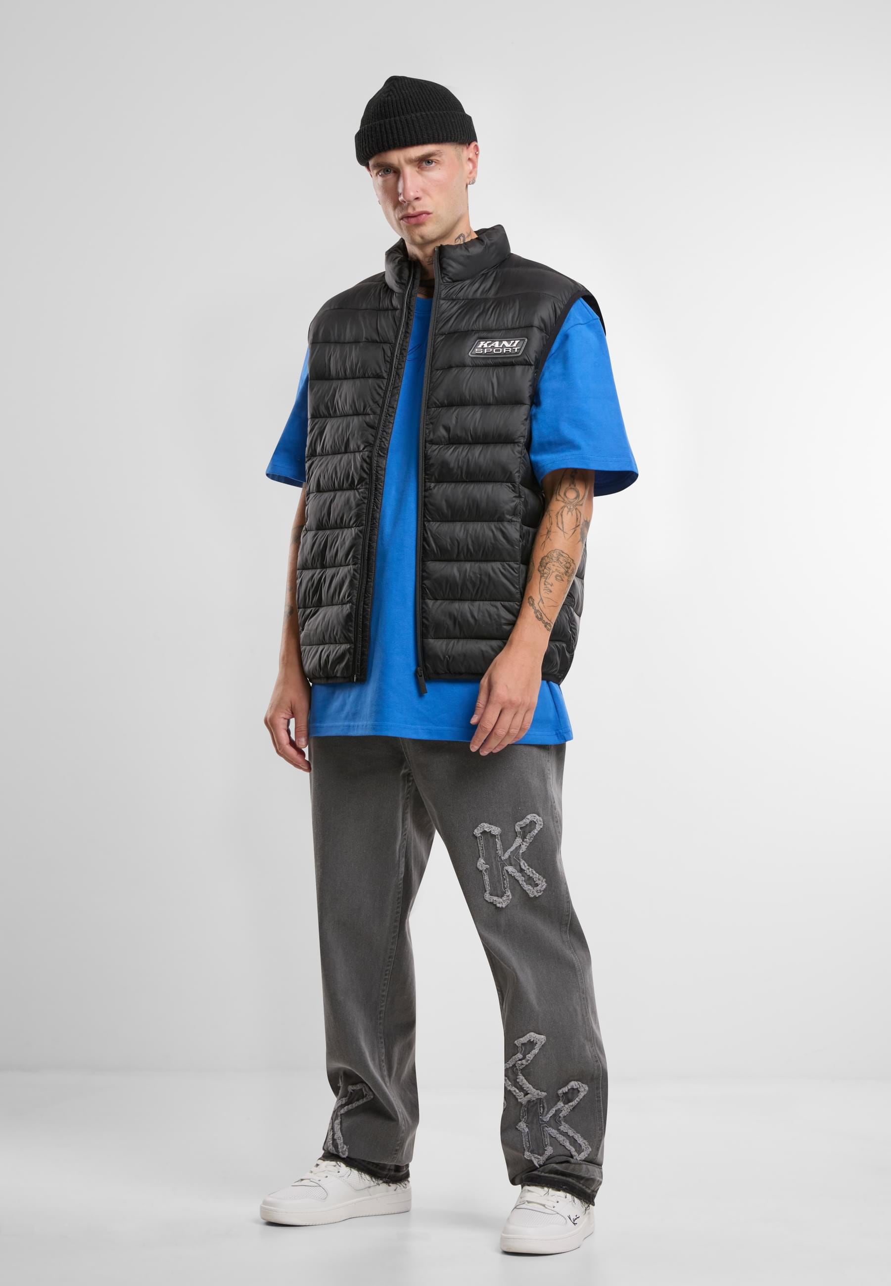 Karl Kani Steppweste »Karl Kani Karl Kani Sport Patch Light Puffer Vest«, (1 tlg.)
