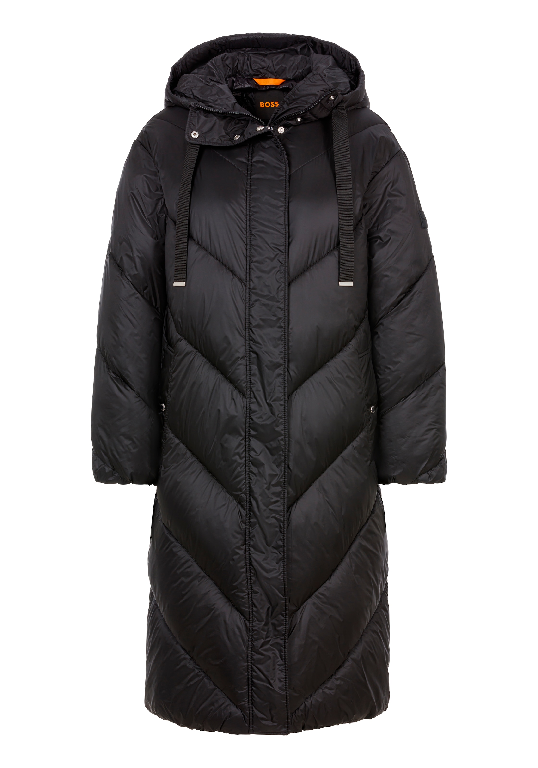 BOSS ORANGE Outdoorjacke "Pollylong Premium Damenmode", mit Kapuze günstig online kaufen