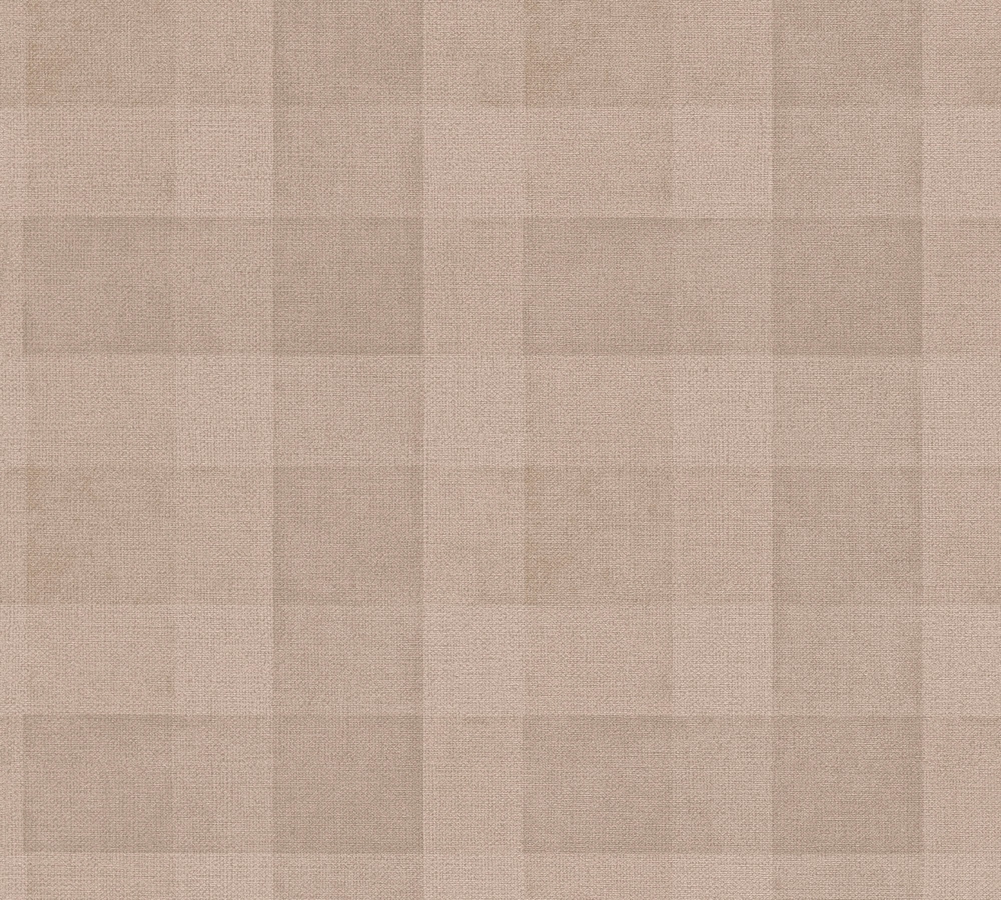 A.S. Création Vliestapete »Natural Living Karotapete«, matt-gemustert-neutral, Tapete Kariert Vlies Vlies Wand Tapeten Wohnzimmer Schlafzimmer Küche