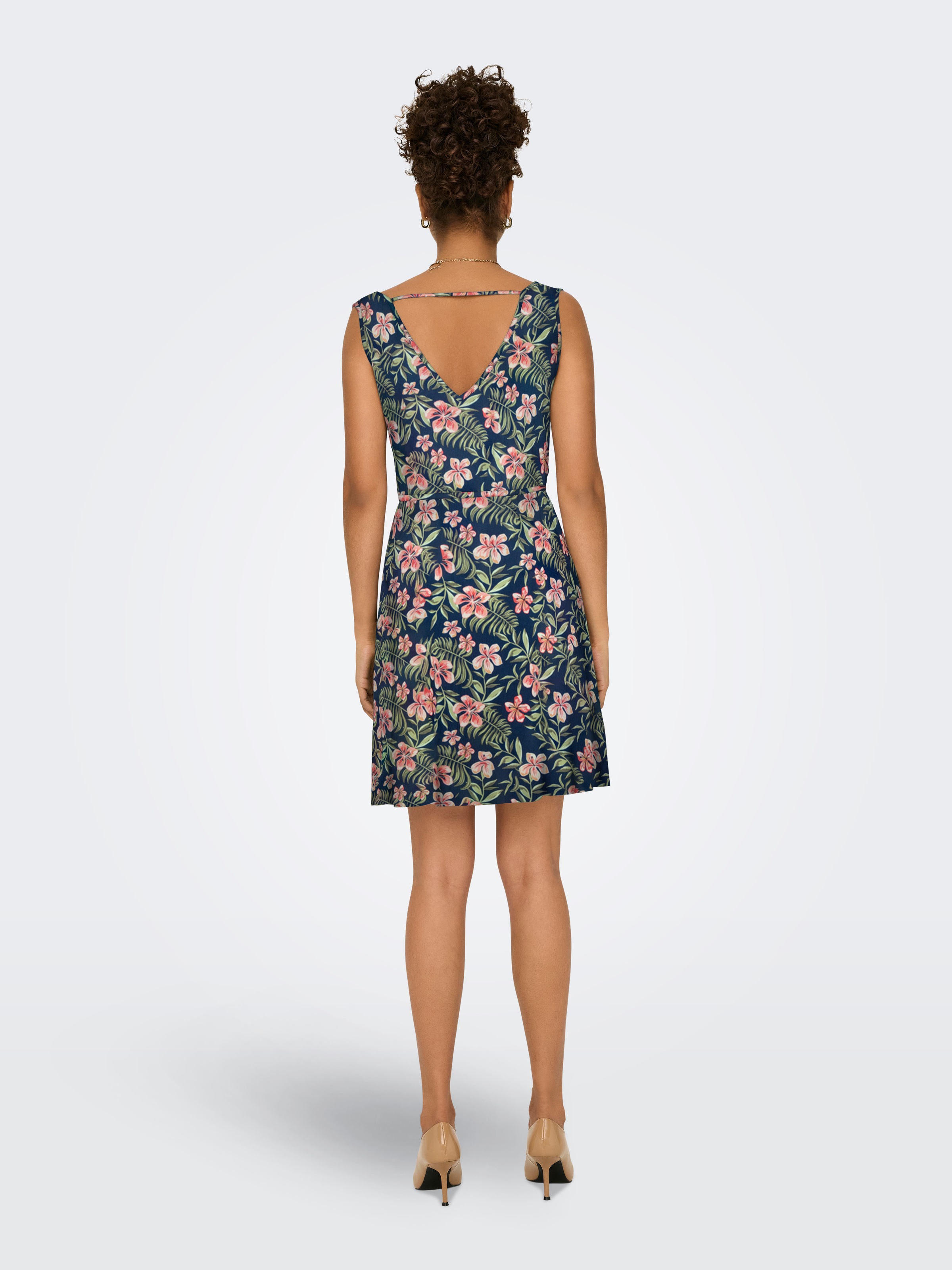 ONLY Minikleid "ONLNOVA LIFE VIS SARA STRING DRESS AOP", Sommerkleid günstig online kaufen