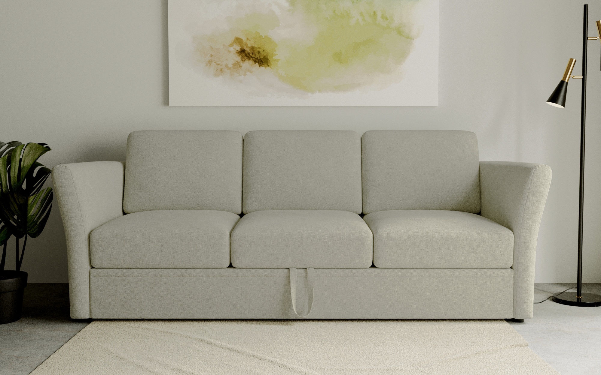 OTTO home 3-Sitzer "Lavars Schlafsofa" mit Bettfunktion, in zwei verschiedenen Bezugsqualitäten