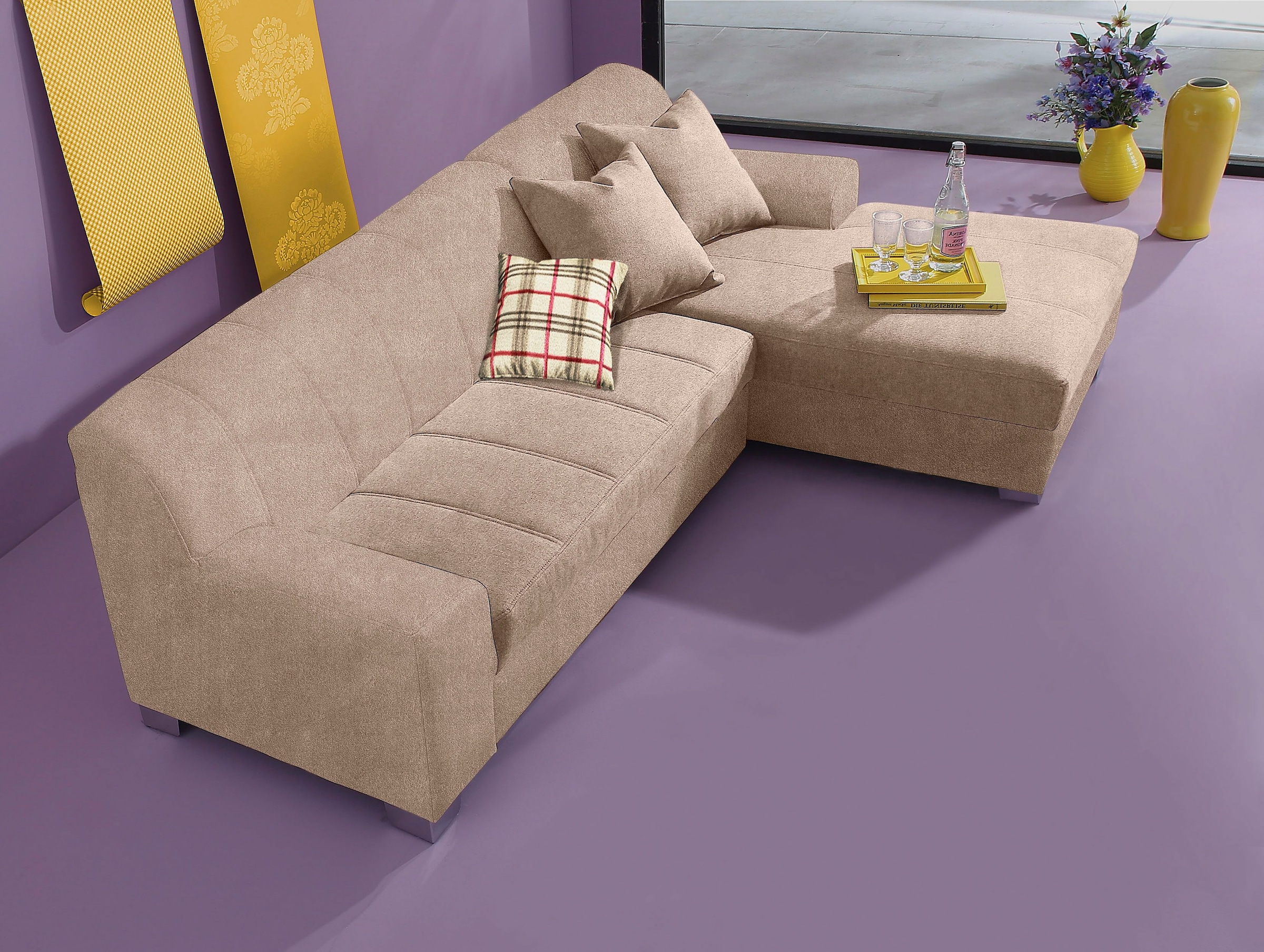 INOSIGN Ecksofa "Anzio, elegant und gemütlich, Breite 239cm, L-Form", wahlw günstig online kaufen