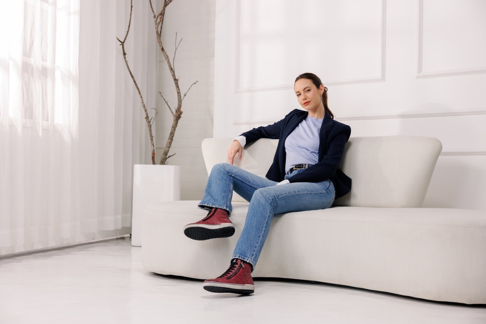 Remonte Schnürboots, Plateau, Schnürstiefelette, Boots in Crash-Optik