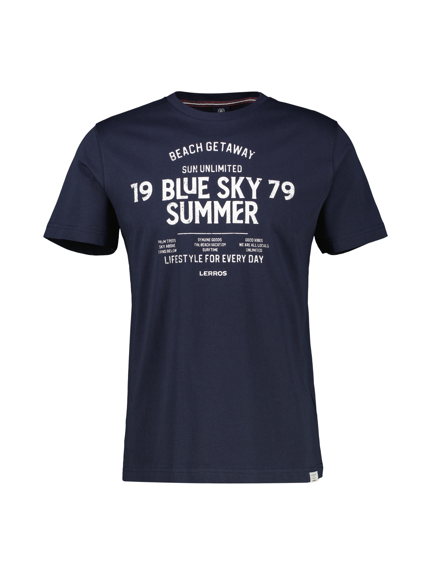 LERROS T-Shirt »LERROS Herren T-Shirt mit Brustprint«