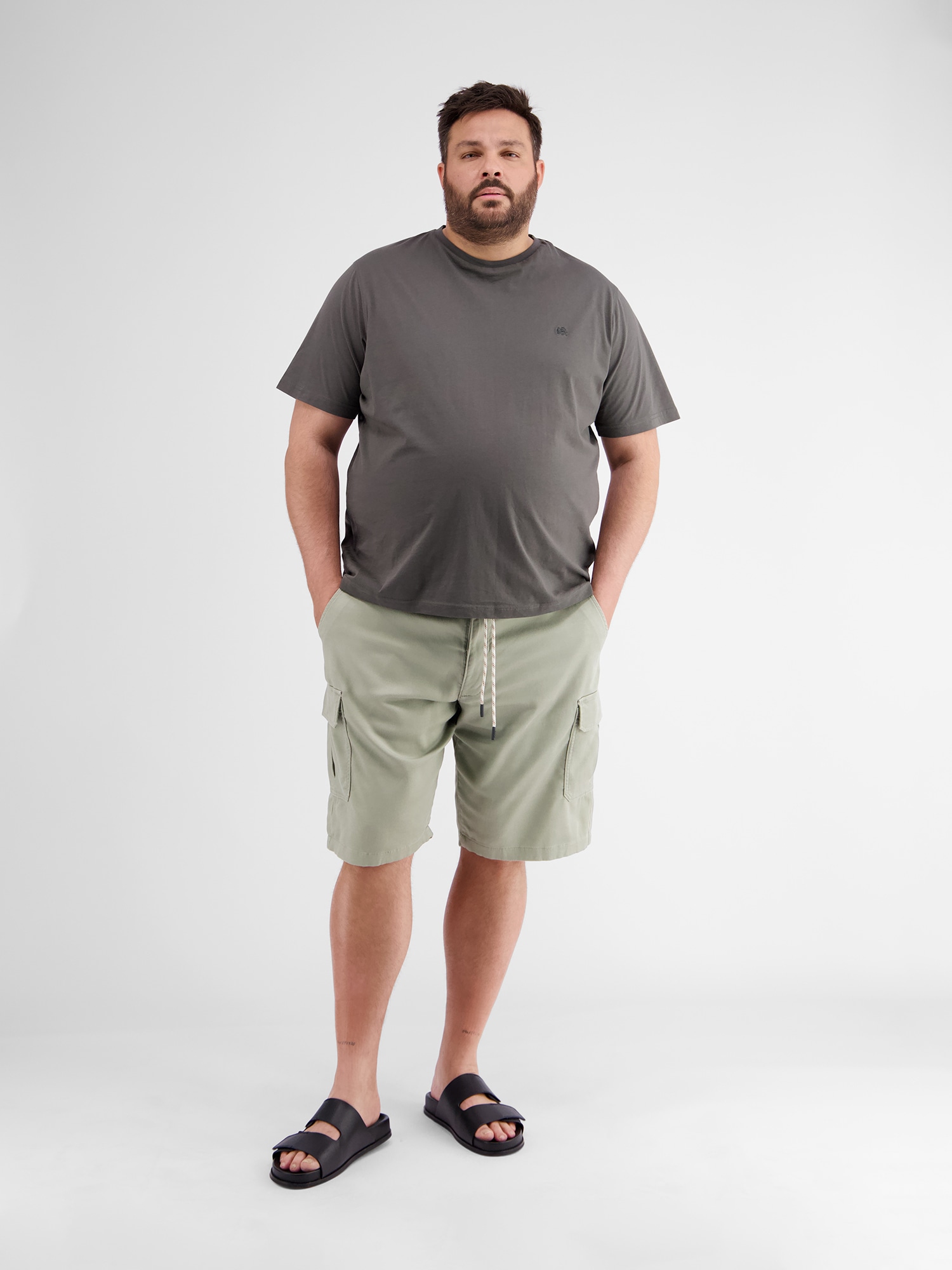 LERROS Jogg-Bermudas »LERROS Cargo-Jog-Bermuda in Übergrößen«