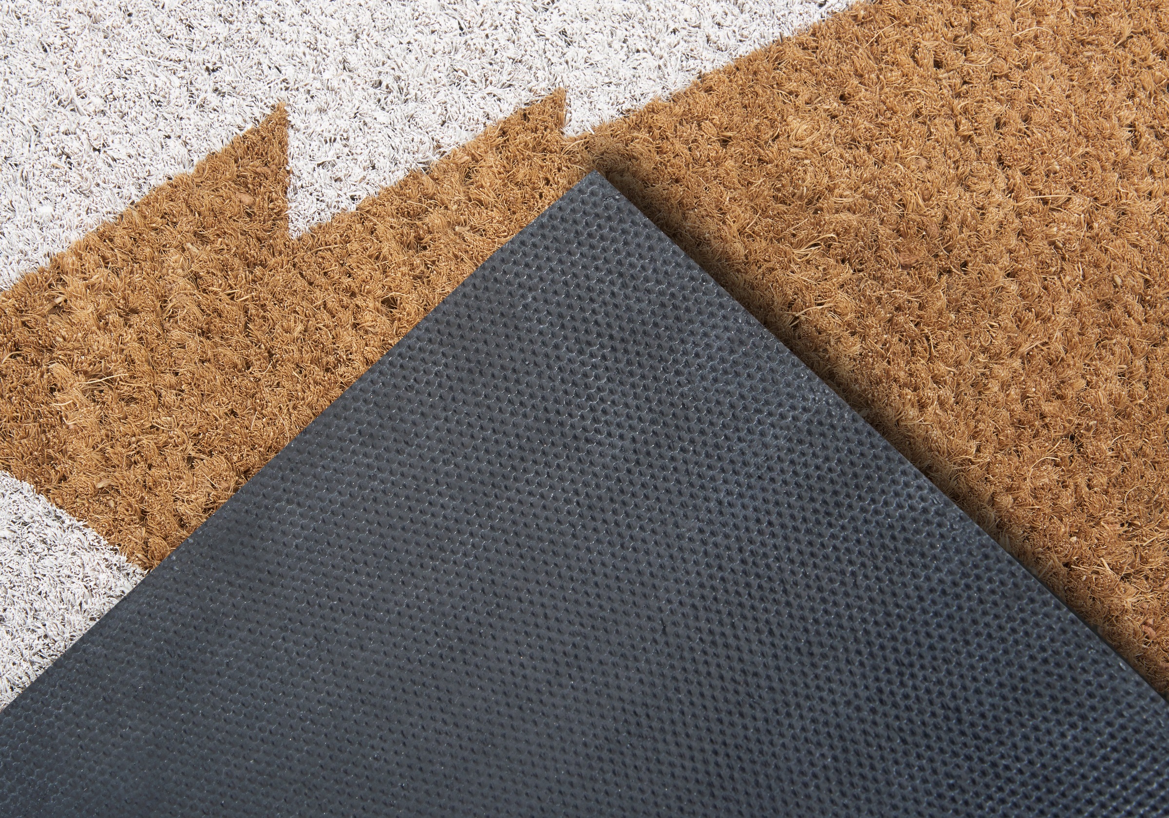 HANSE Home Fußmatte »Mix Mats Kokos Pine Trees, Türmatte«, rechteckig, 15 mm Höhe, Weihnachten, Schmutzfangmatte, Outdoor, Rutschfest, Innen, Kokosmatte