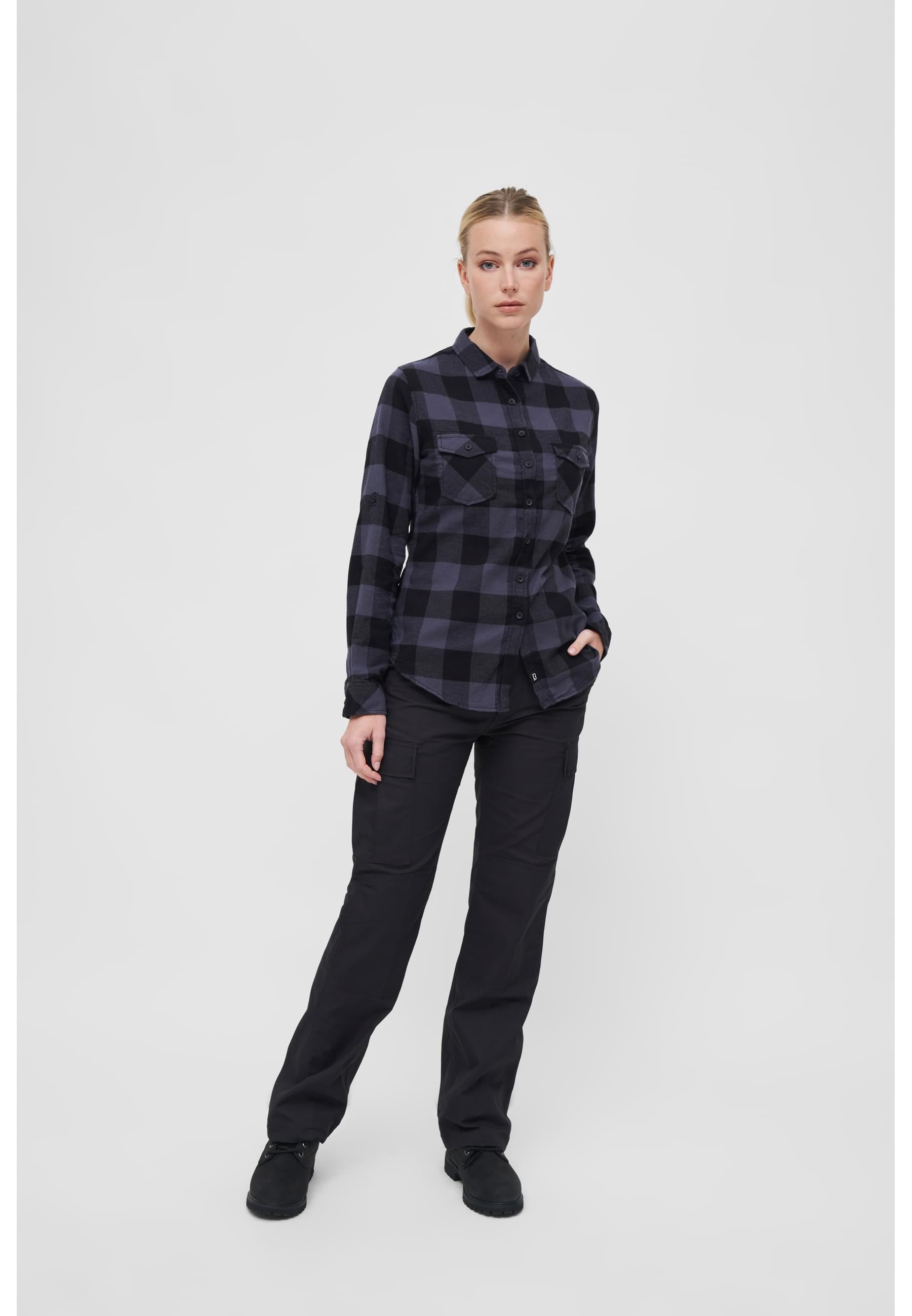 Brandit Langarmhemd »Brandit Damen Amy Flanell Shirt GIRLS«, (1 tlg.)