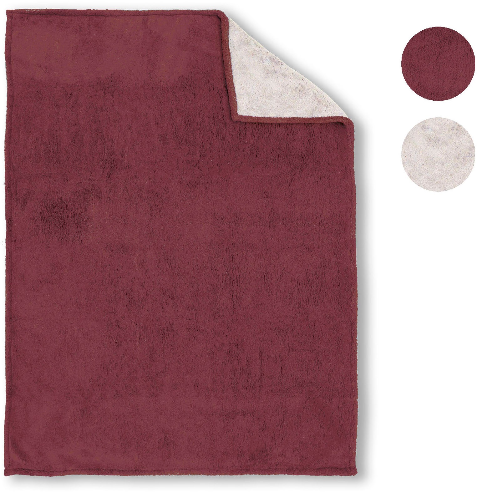 Biberna Tagesdecke »Tagesdecke Sherpa« Kuscheldecke, superweiche + warme Sherpa Wende-Decke