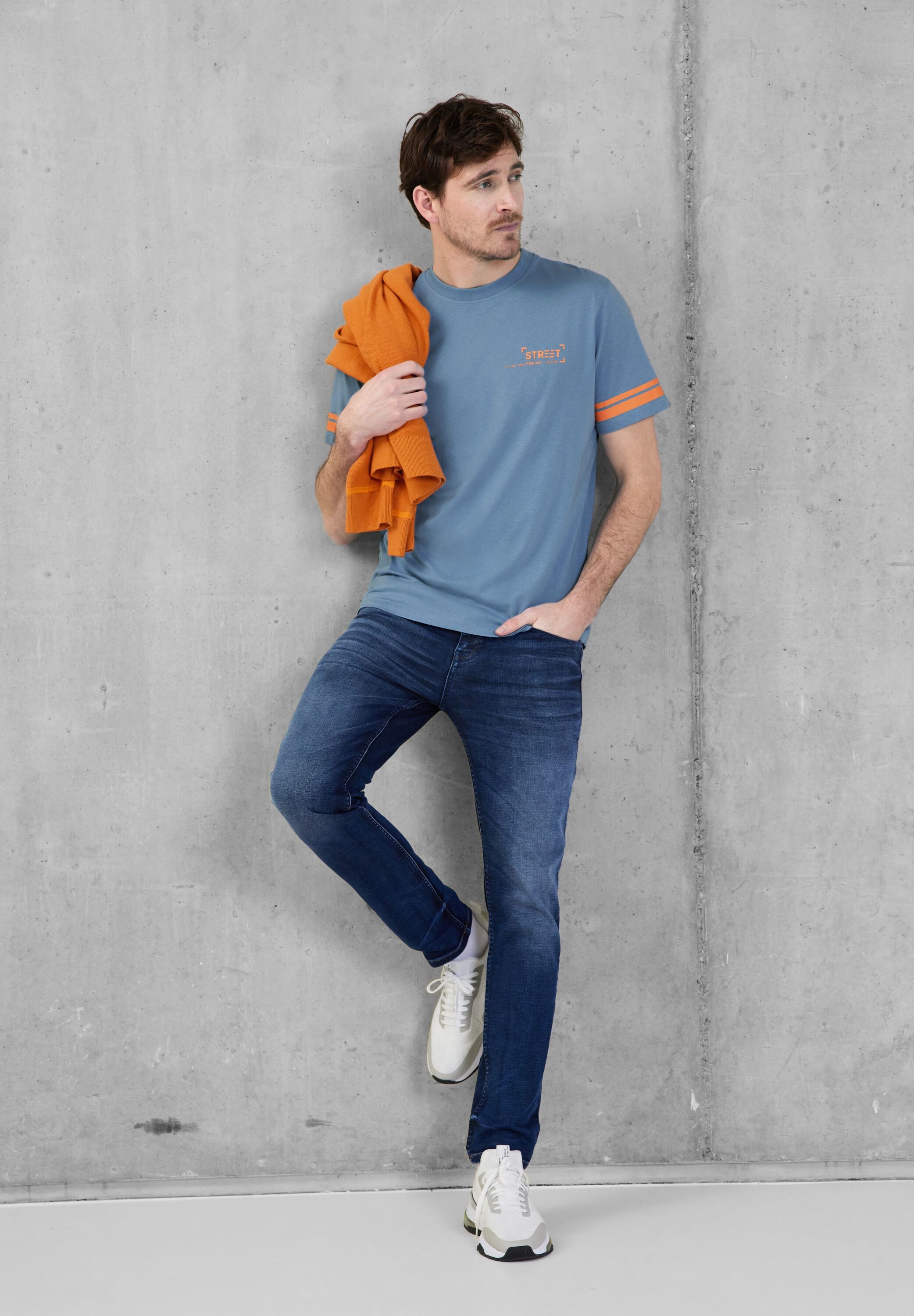 Baumwolle MEN STREET kaufen BAUR | T-Shirt, reiner ▷ aus ONE