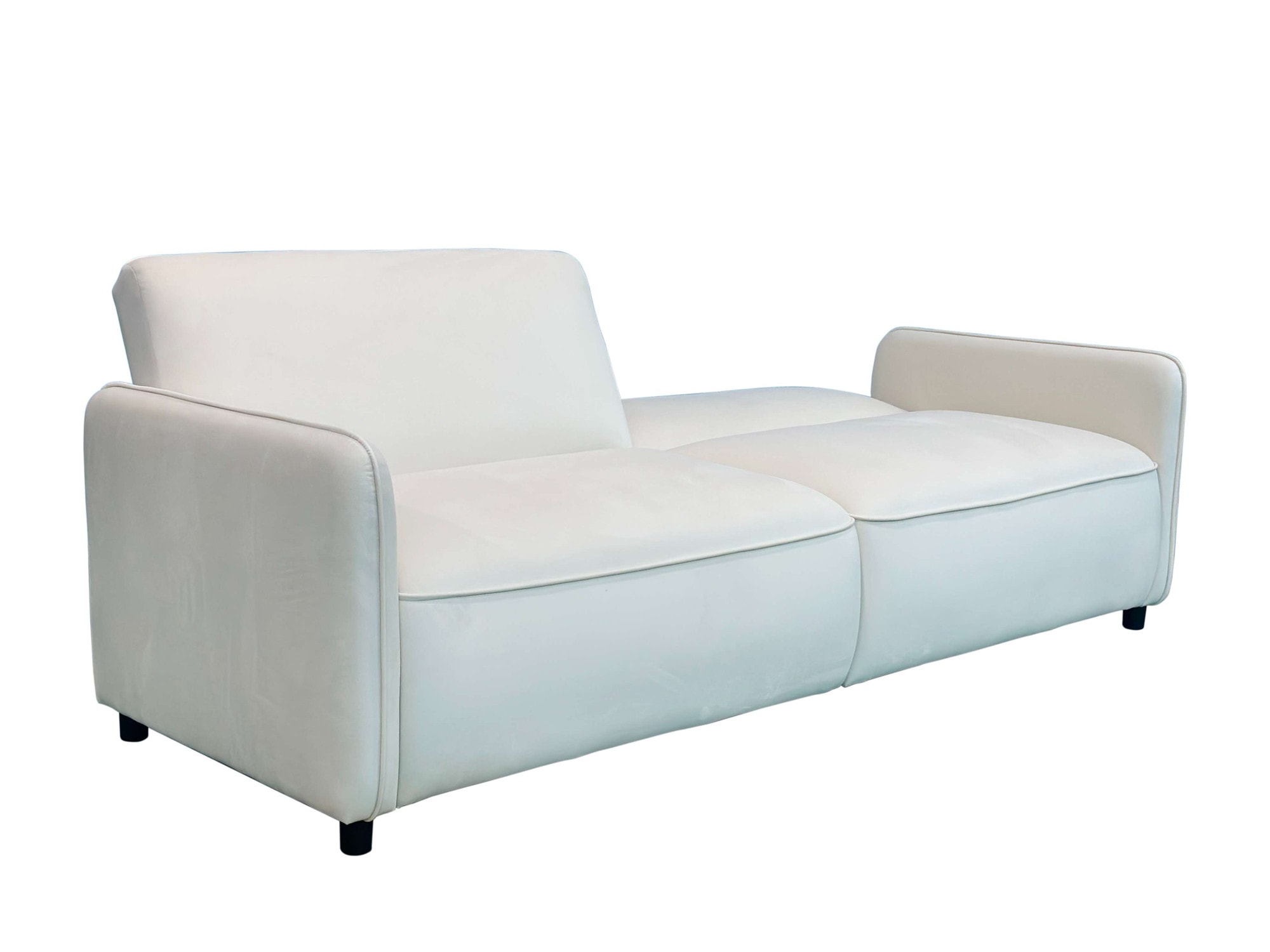 Dorel Home 3-Sitzer »Allie Curved Schlafsofa 209 cm«, Bettfunktion (110/190), verstellbare Rückenlehne, Cord u. Velours