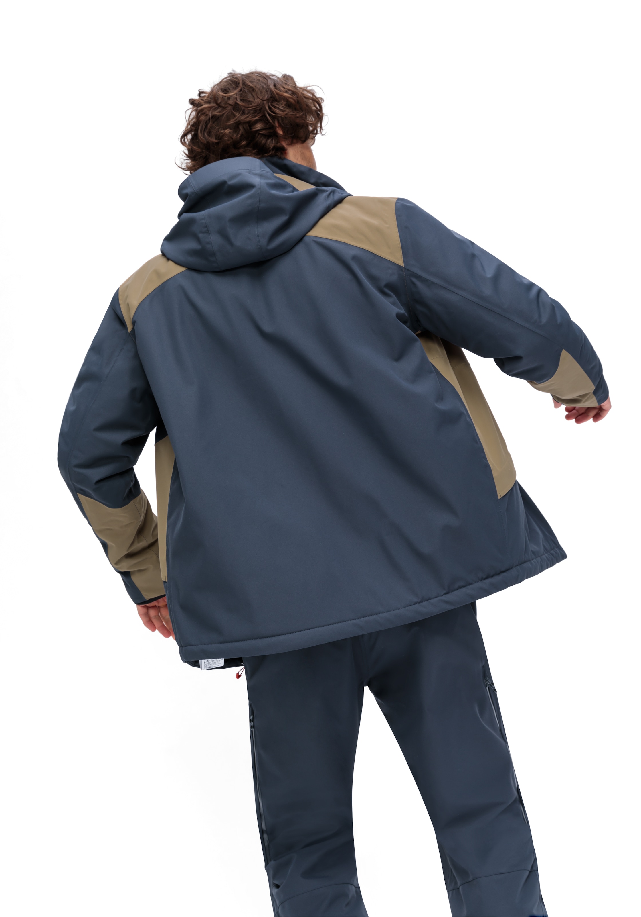 Maier Sports Skijacke »Bukovel«, Herren Winterjacke mit RV-Taschen und Kapuze, wasserdicht