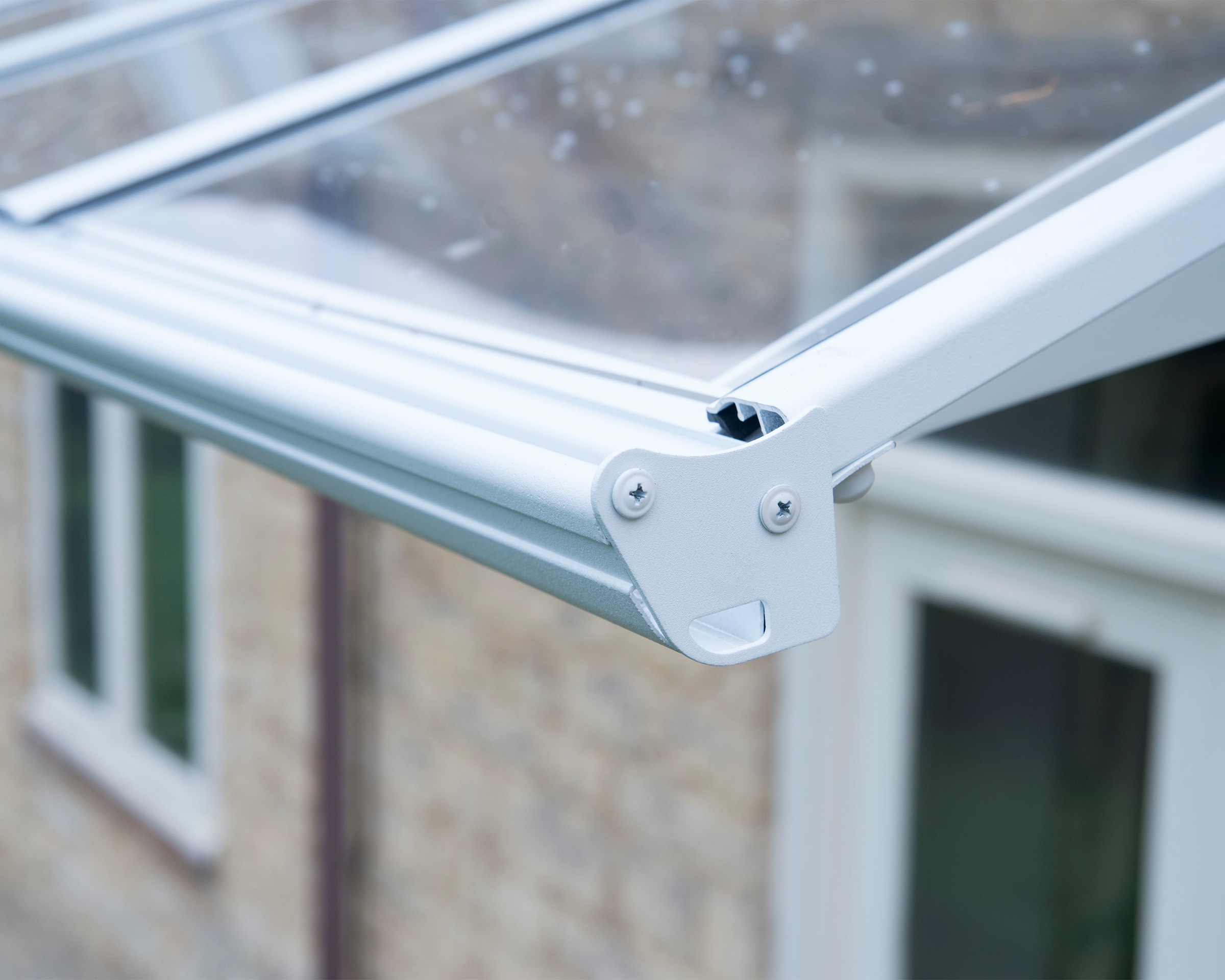 Canopia by Palram Bordeaux Door Canopy White/Clear 139 x 892 cm 3