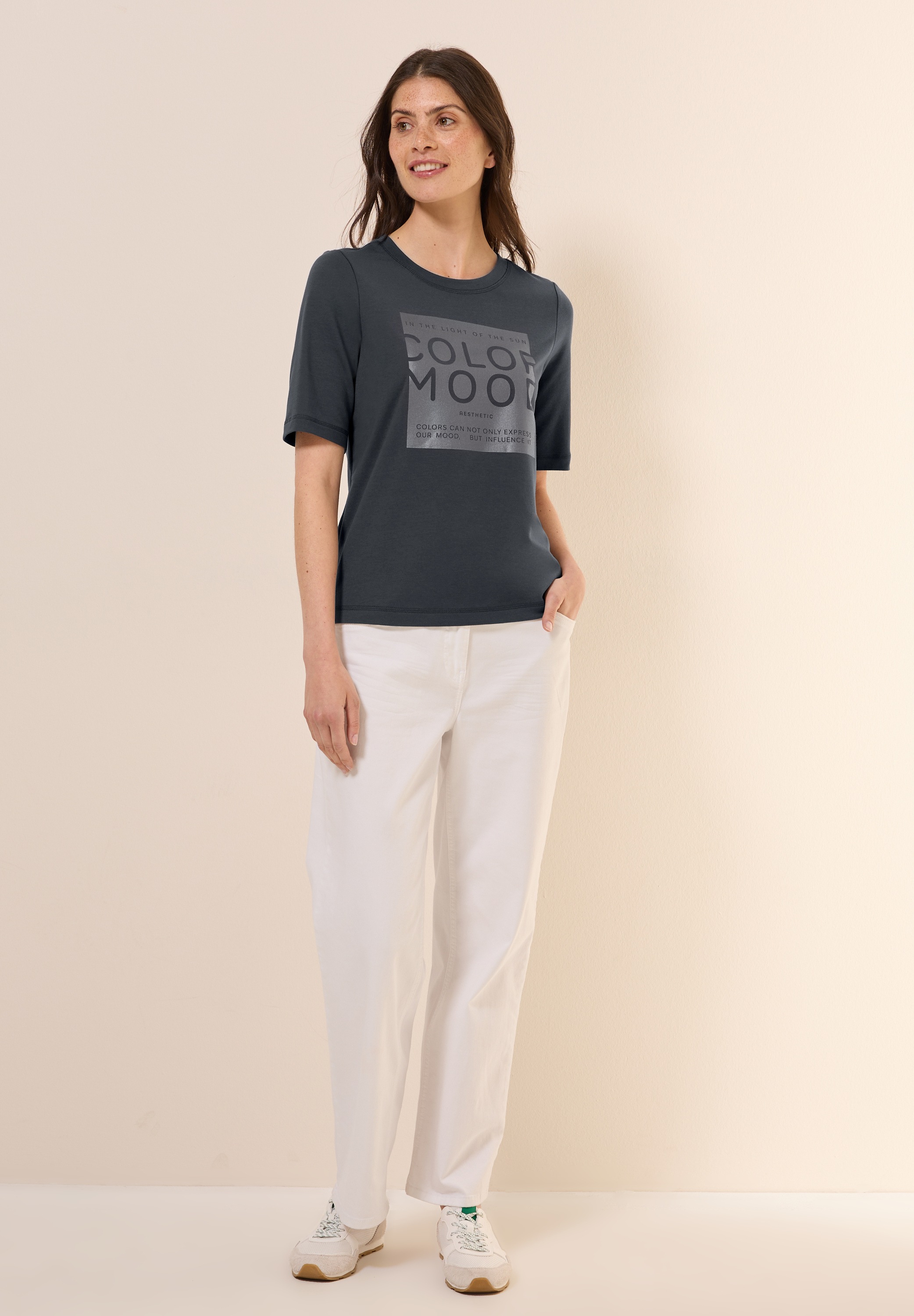 Thumbnail - Cecil T-Shirt mit Rundhalsausschnitt