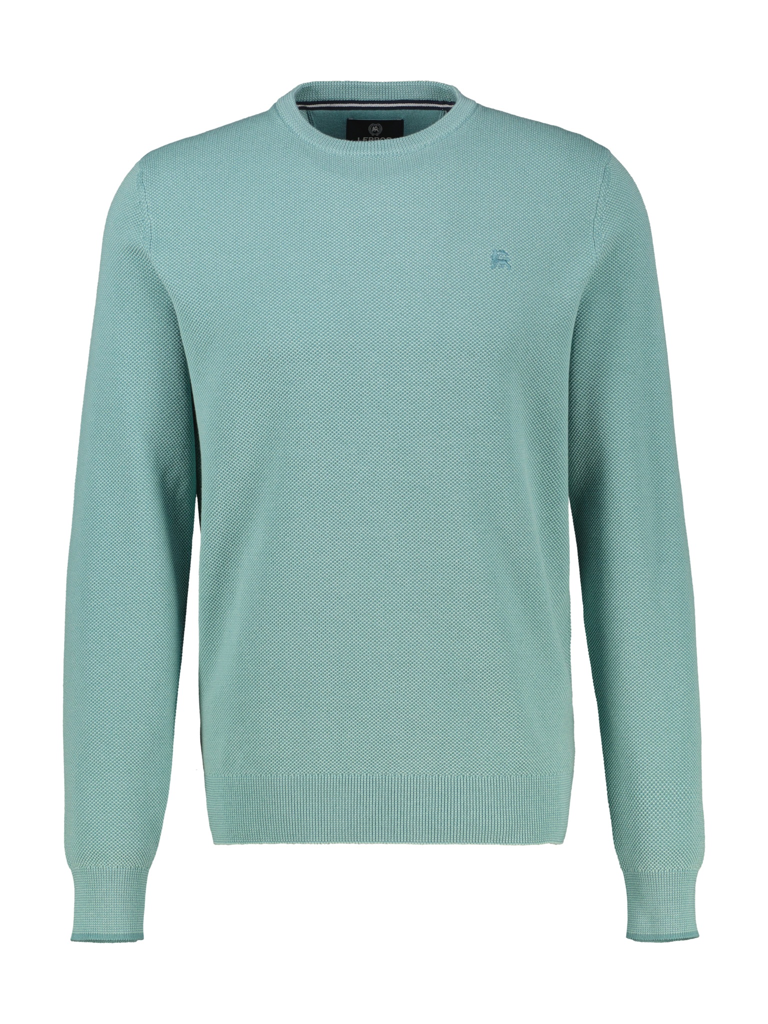 Thumbnail - LERROS Strickpullover mit Logo-Stickerei und aus reiner Baumwolle