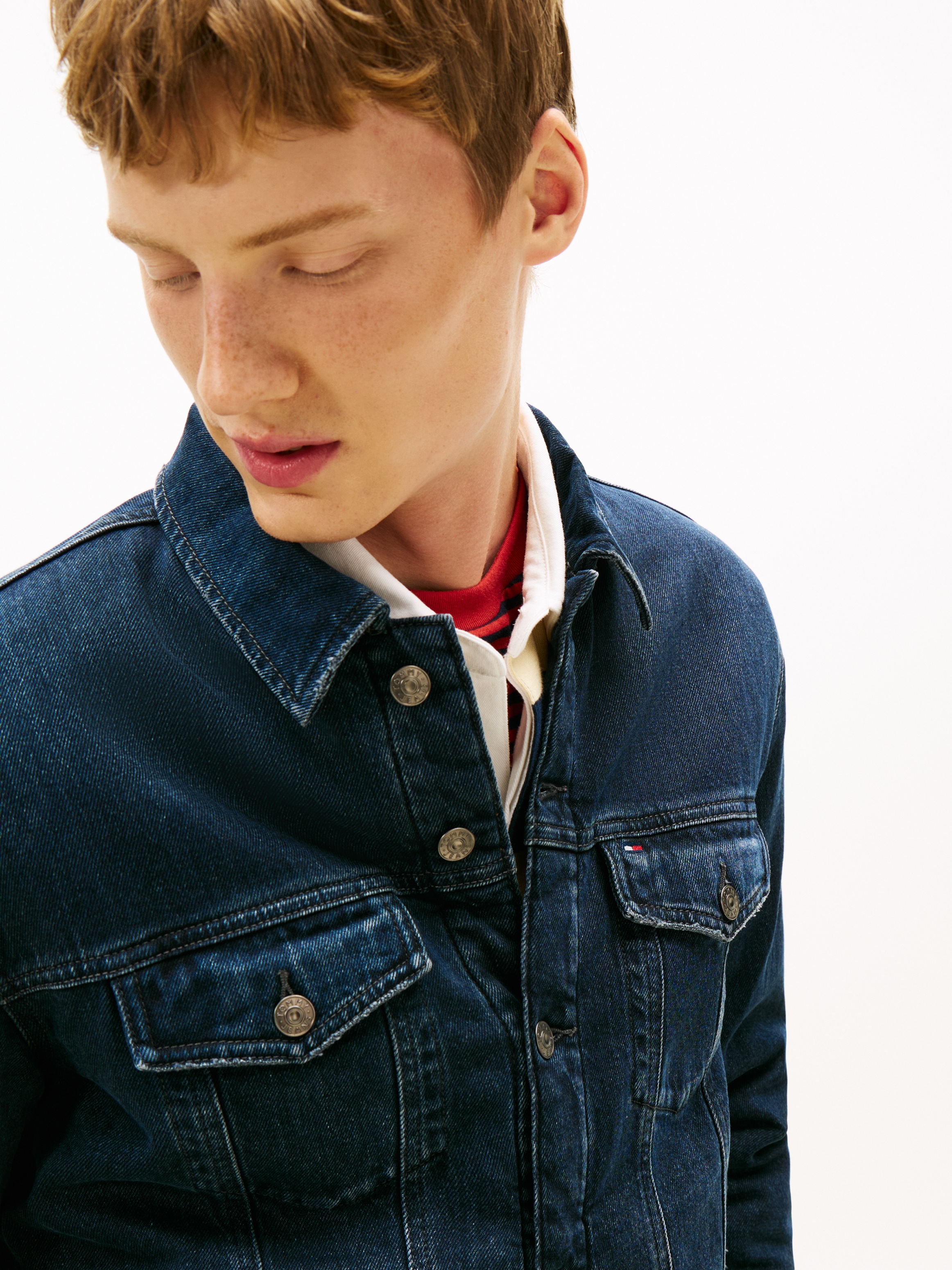 Thumbnail - Tommy Jeans Jeansjacke "RYAN RGLR TEDDY TRCKR EXT" Freizeitjacke, Übergangsjacke