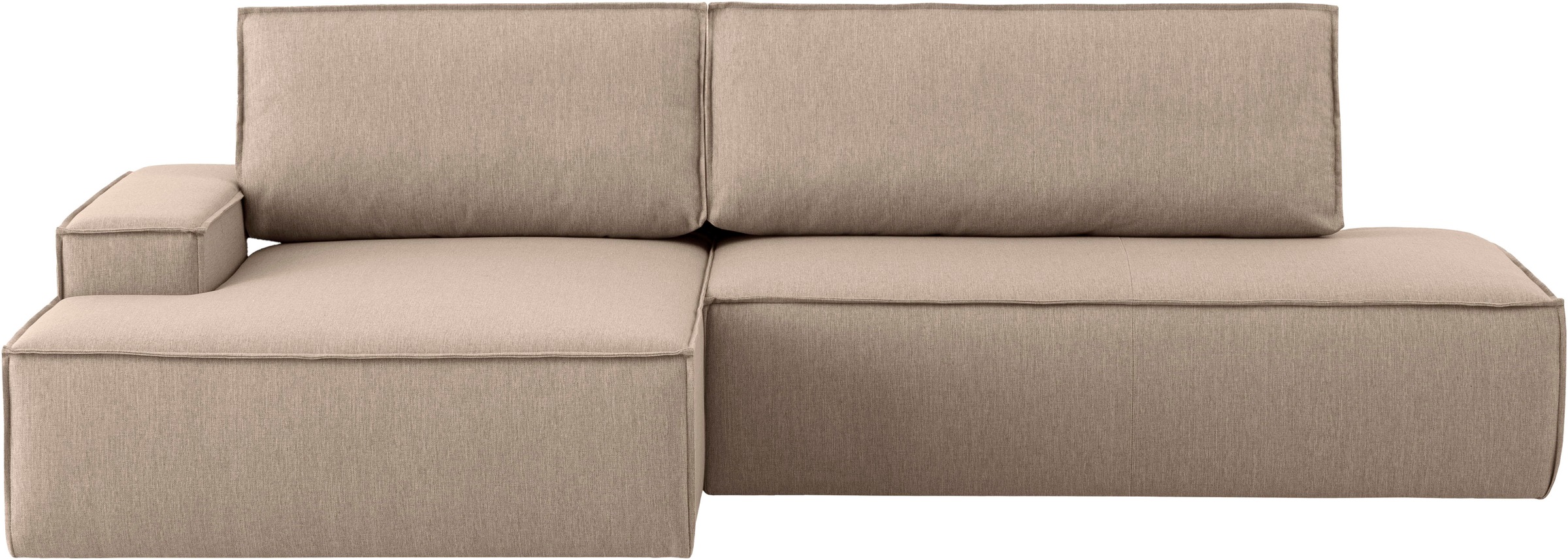 Home affaire Ecksofa "SHERWOOD, Schlafsofa in L-Form offen (275cm), in Cord günstig online kaufen