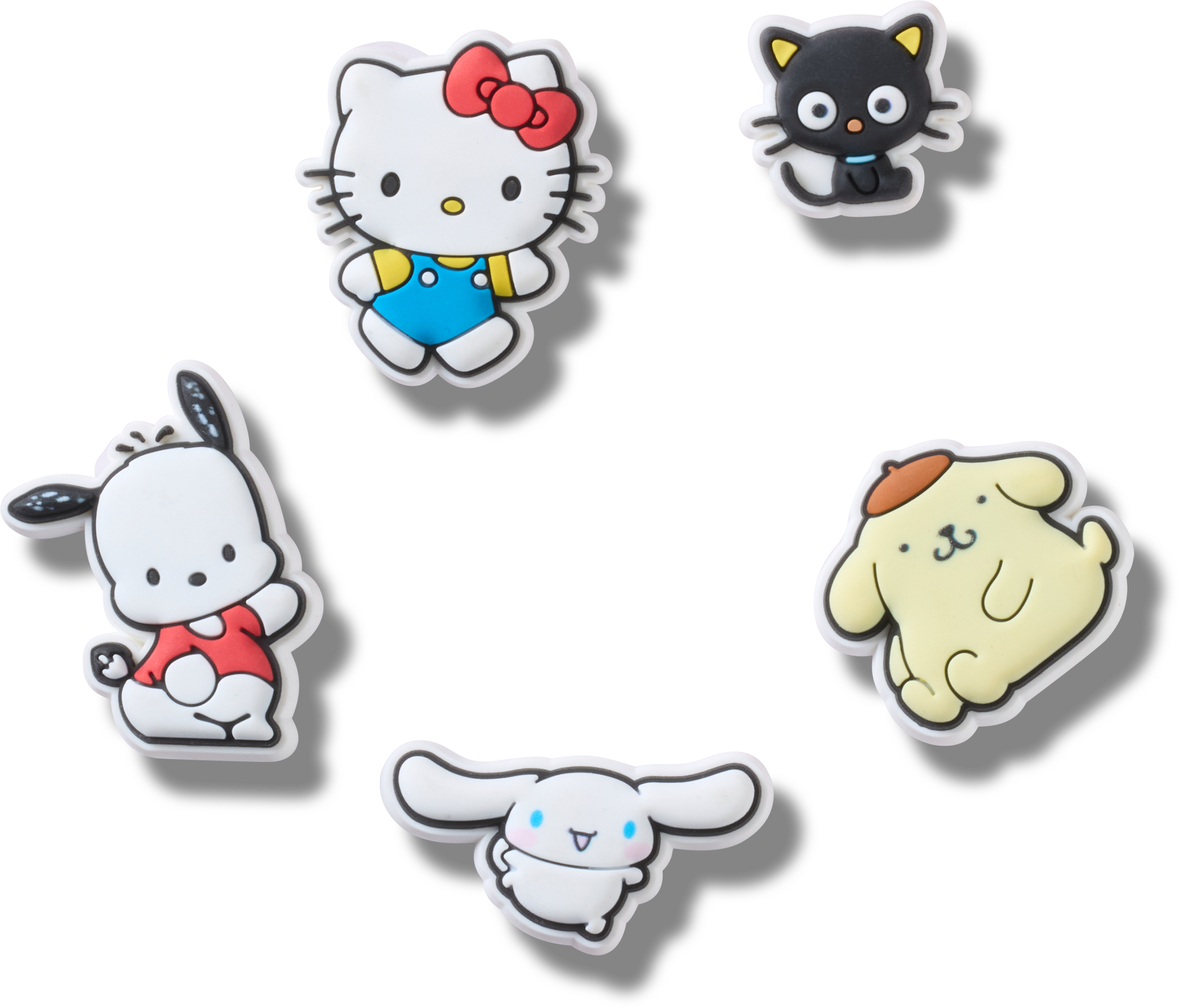 Crocs Schuhanstecker "Jibbitz "Hello Kitty Friends"" Set, Kein Spielzeug. Nicht für Kinder unter 3 Jahren geeignet, 5 Hello Kitty Figuren
