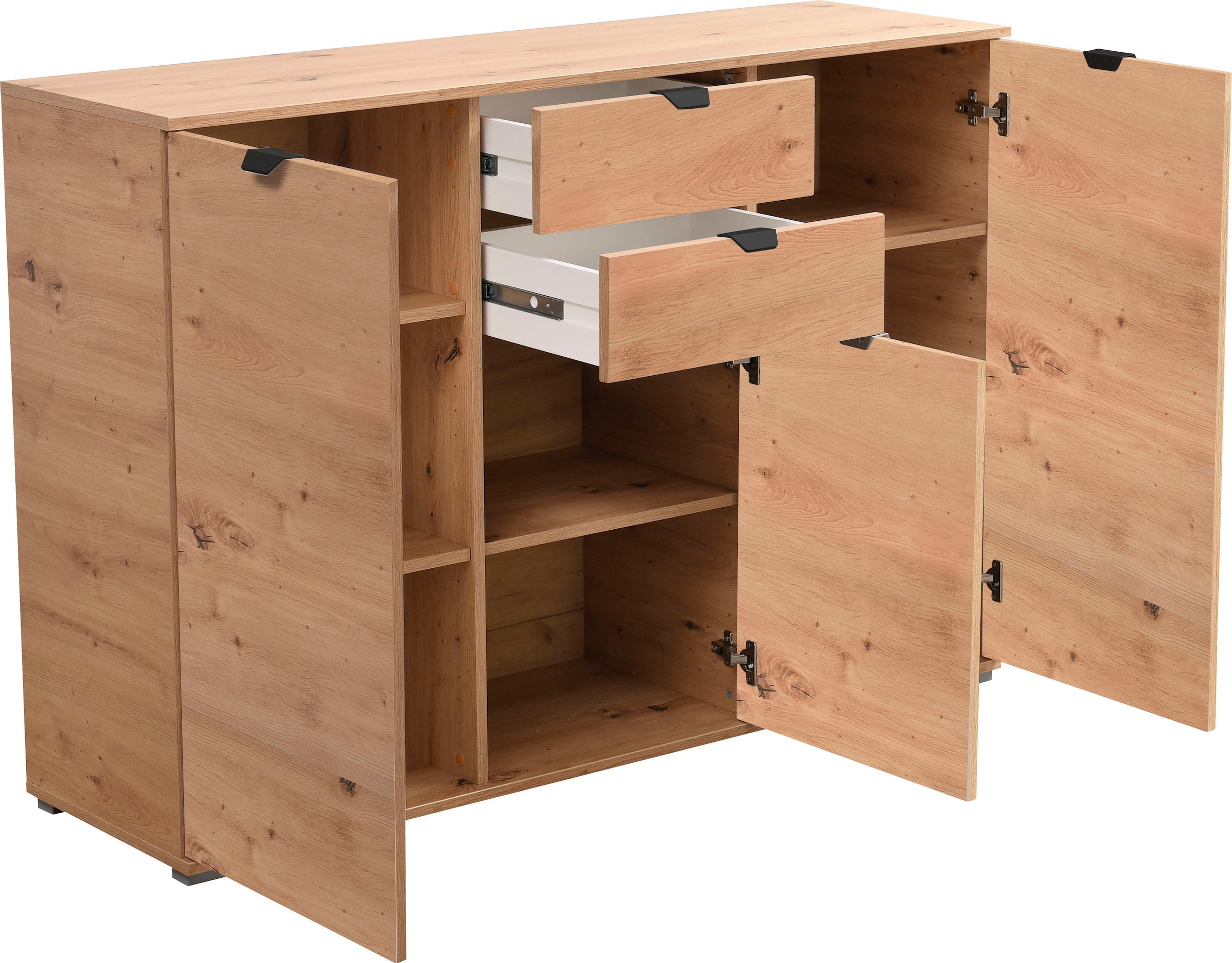 INOSIGN Sideboard »Duero«, Kommode mit 2 Schubkästen, Breite 135 cm