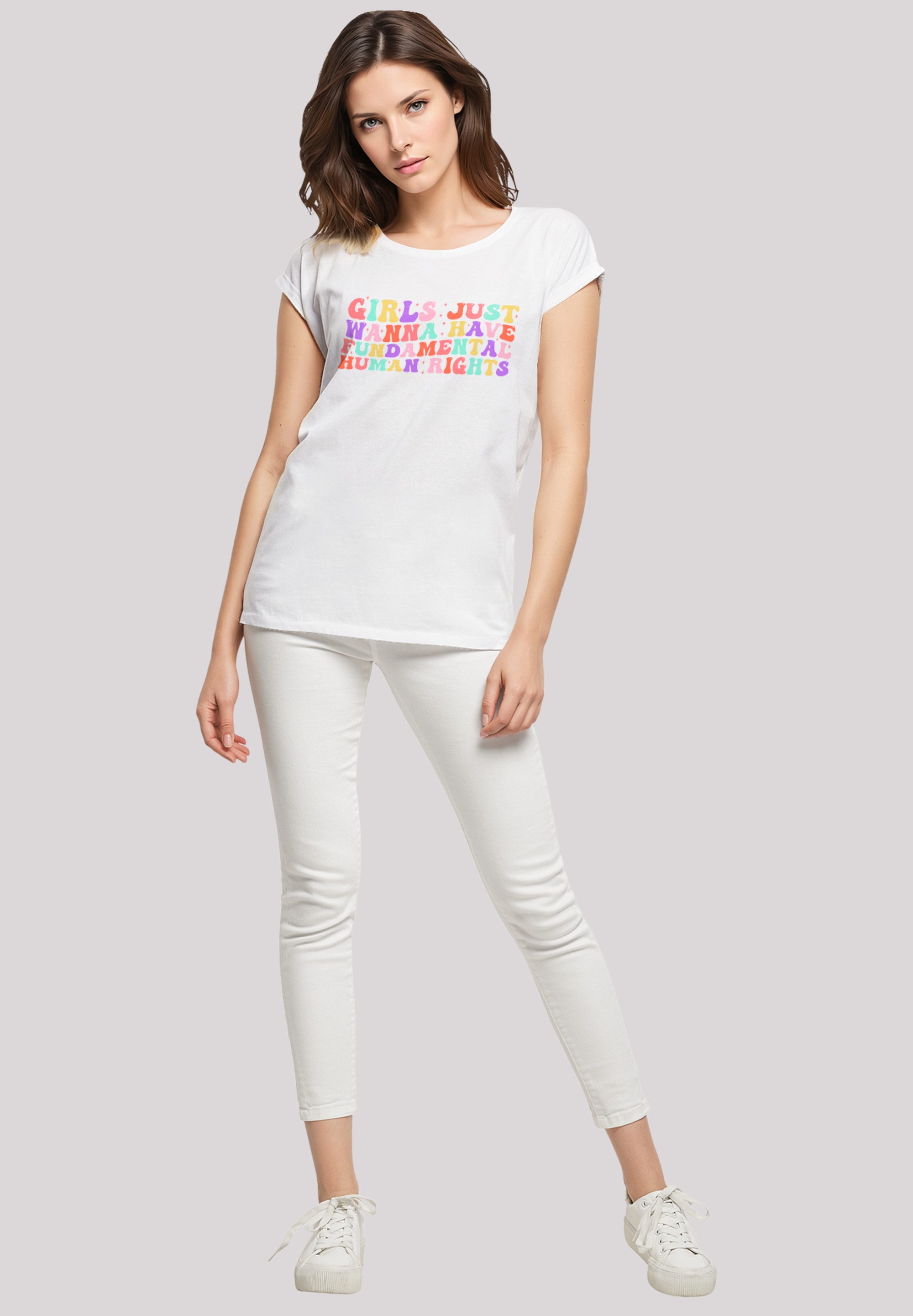 F4NT4STIC T-Shirt »Girls Just Wanna Have Fundamental Rights Frauentag«, Premium Qualität